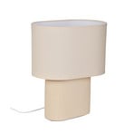 Lampada da tavolo Santorini avorio/beige, altezza 38 cm - COREP SAS
