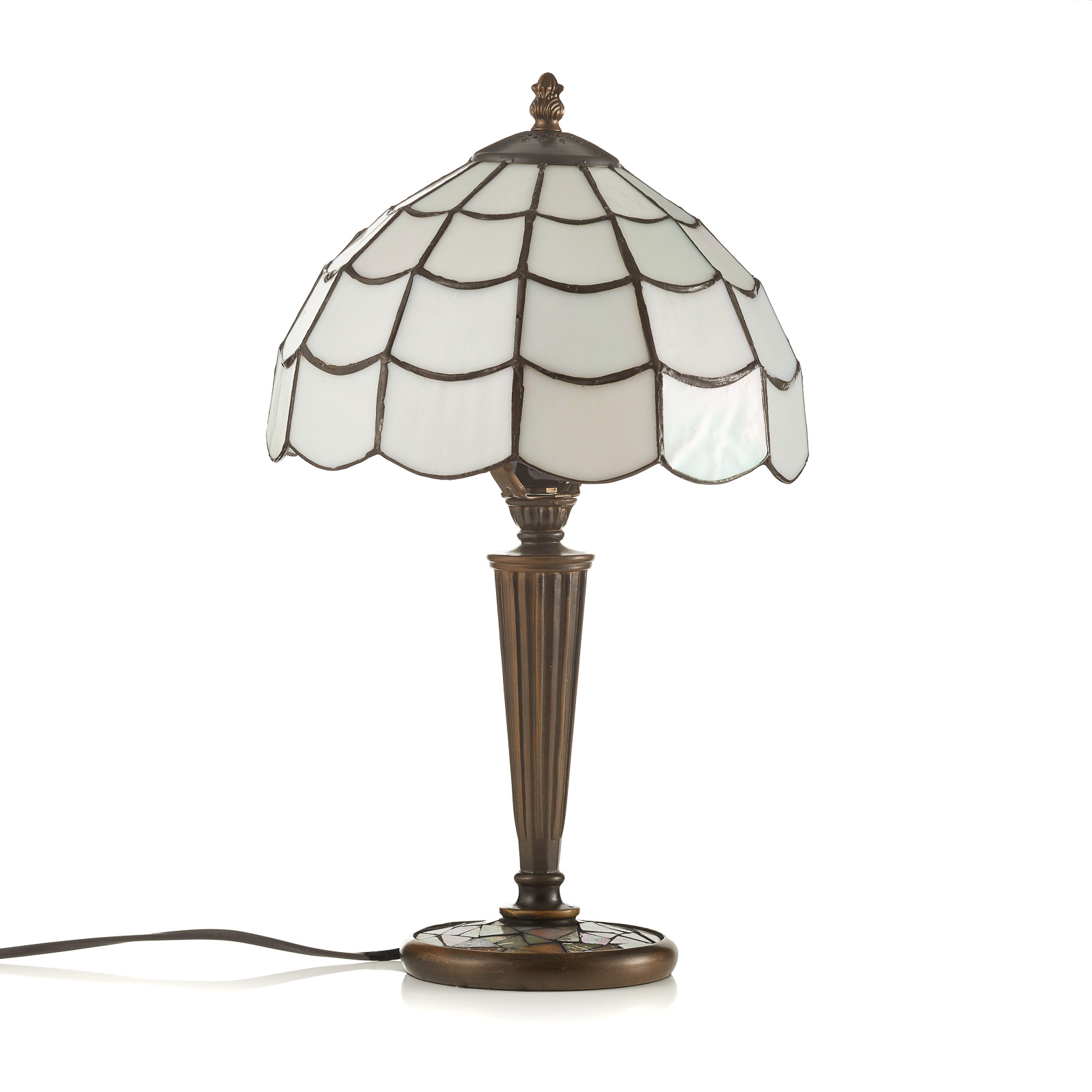 Lampa stołowa Wiebke w stylu Tiffany
