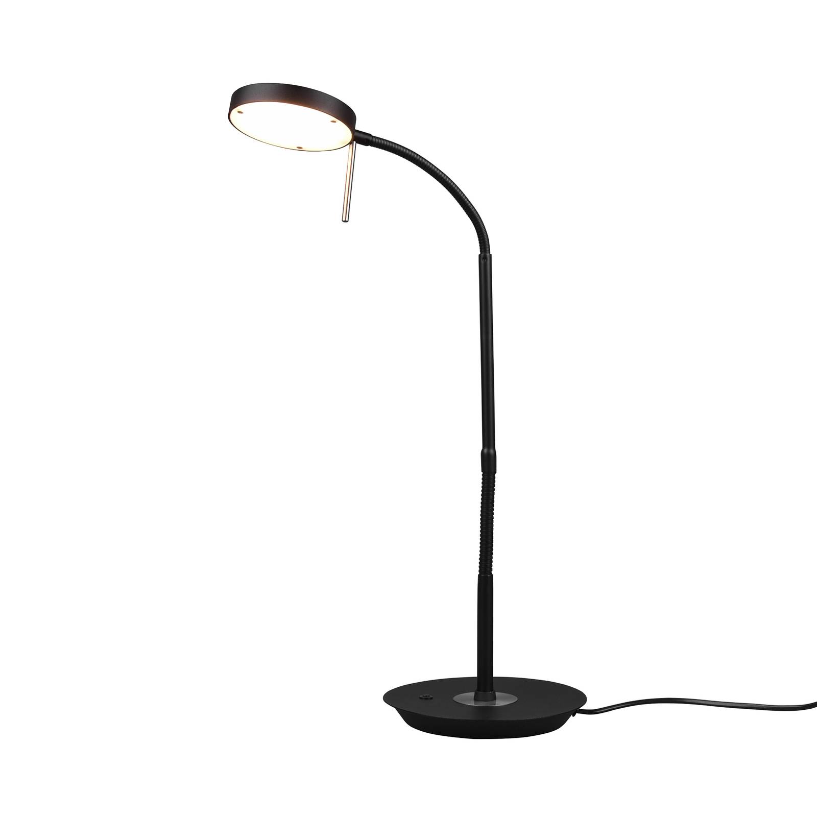 Lindby Sharani LED asztali lámpa, CCT, fekete