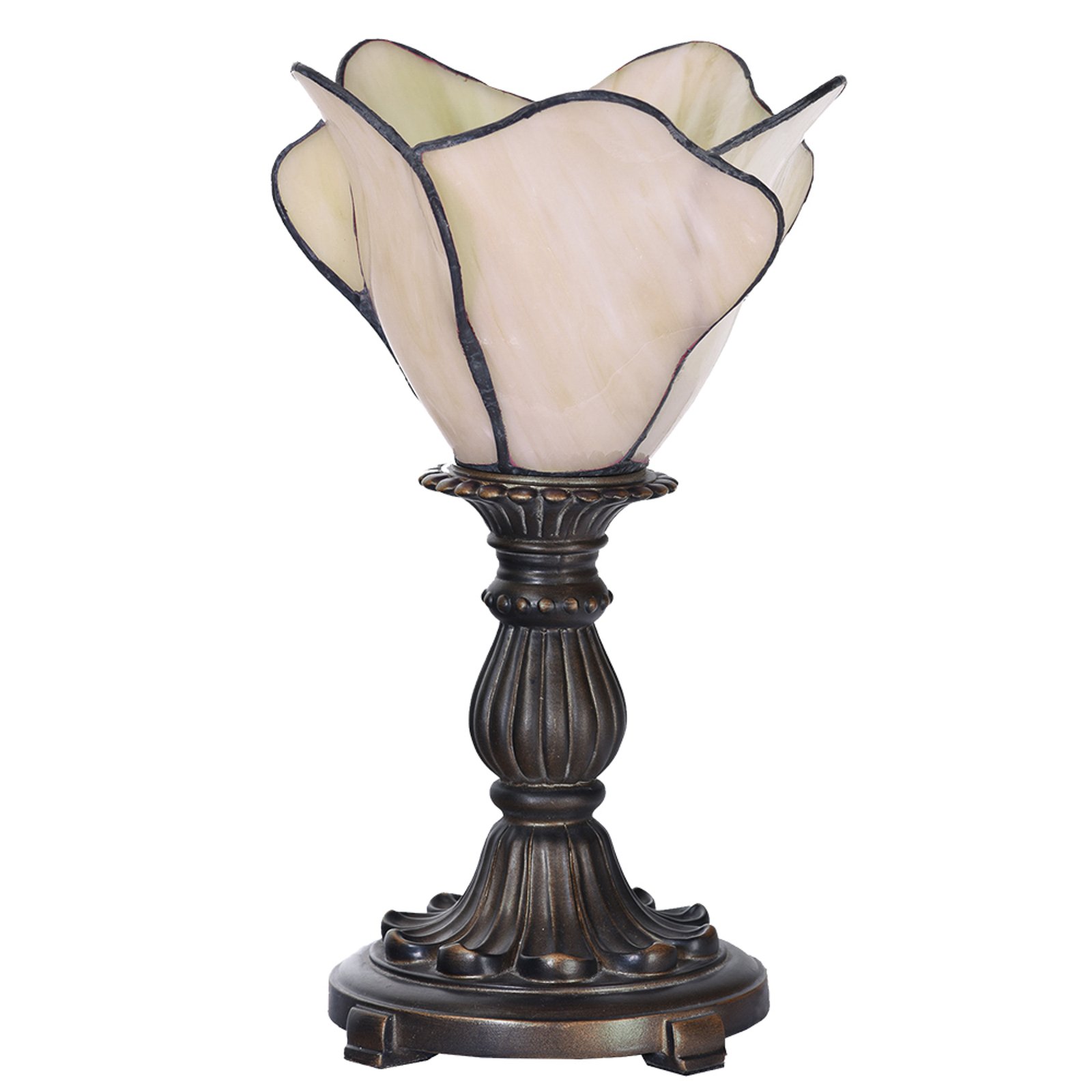 Asztali lámpa 5LL-6099N, krém, Tiffany stílus