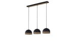 Lonnaris 3 Taklampa Black/Nature - Lindby