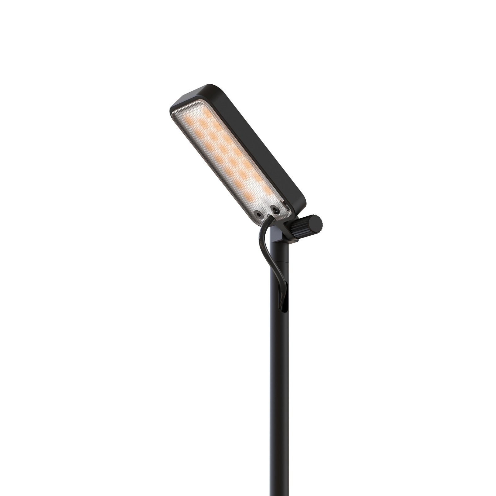 Luceplan LED-Wegelampe Flia, 75 cm hoch, schwarz, Kunststoff
