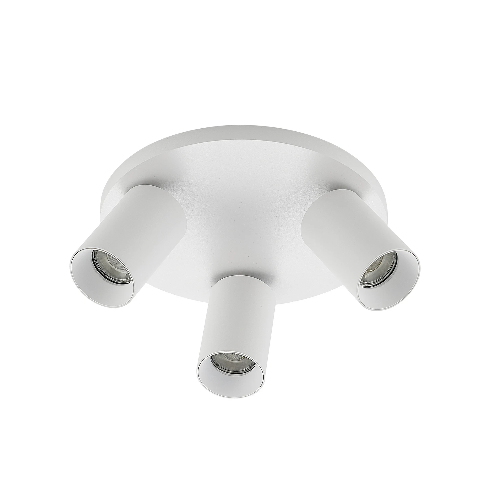 Lampa Arcchio Brinja, albă, rotundă, Ø 6 cm, cu 3 becuri, GU10