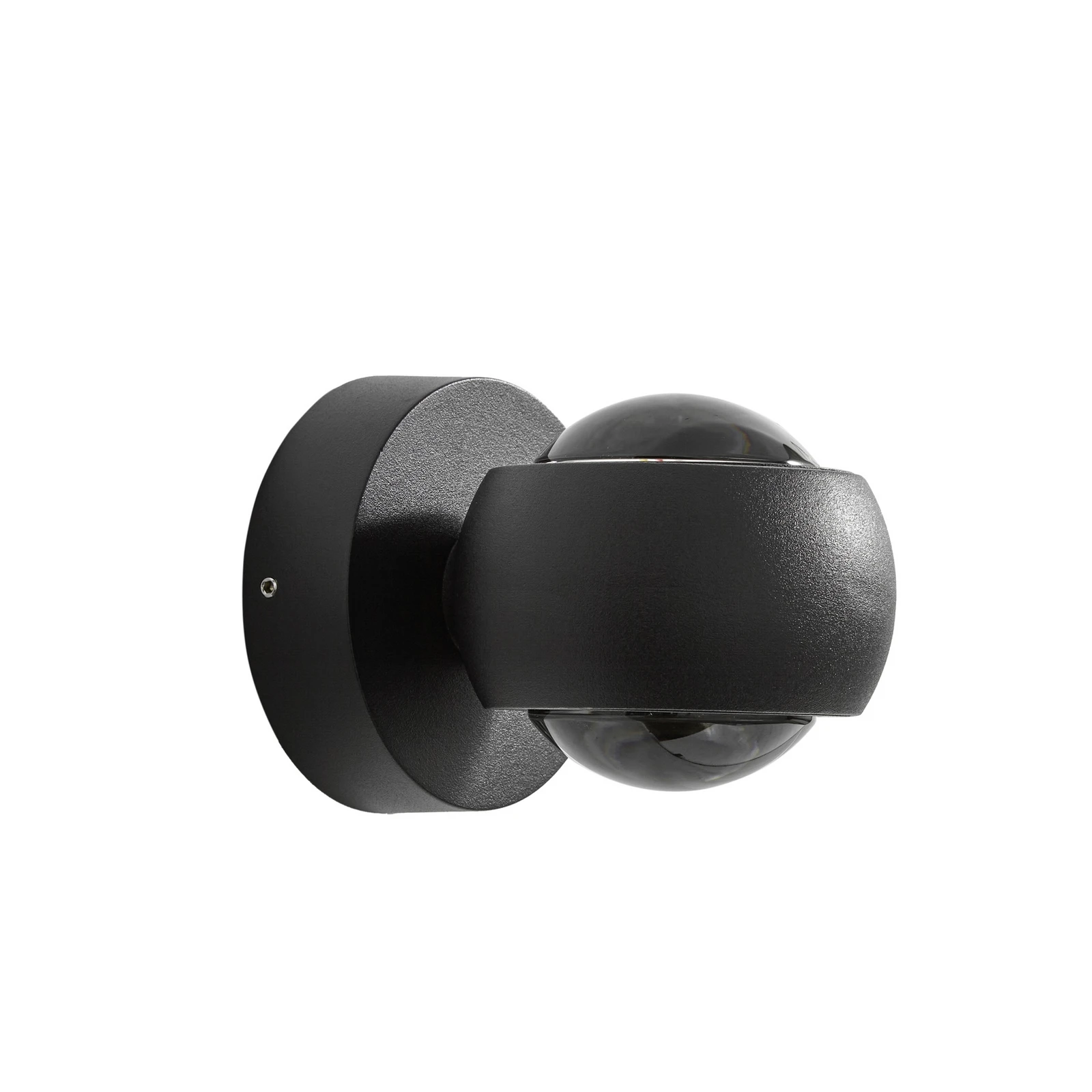 Lindby LED-ulkoseinävalaisin Focra, musta, 2-lamppuinen, CCT, IP54