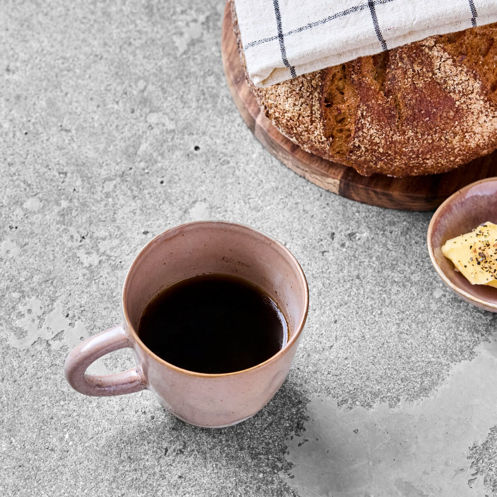 Tazza HDVida, rosa, ceramica, Ø 9 cm, set da 4 - House Doctor