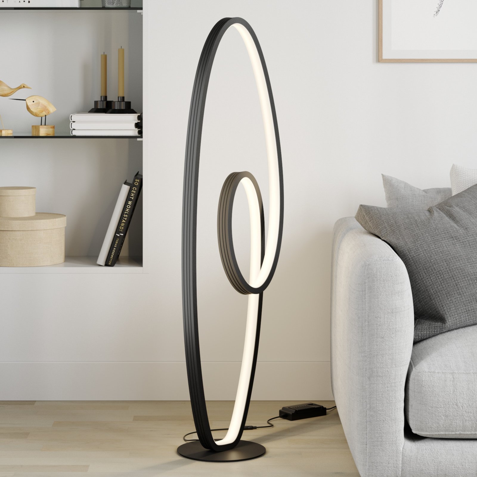 Bronwyn LED Lampadaire Anthracite - Lucande