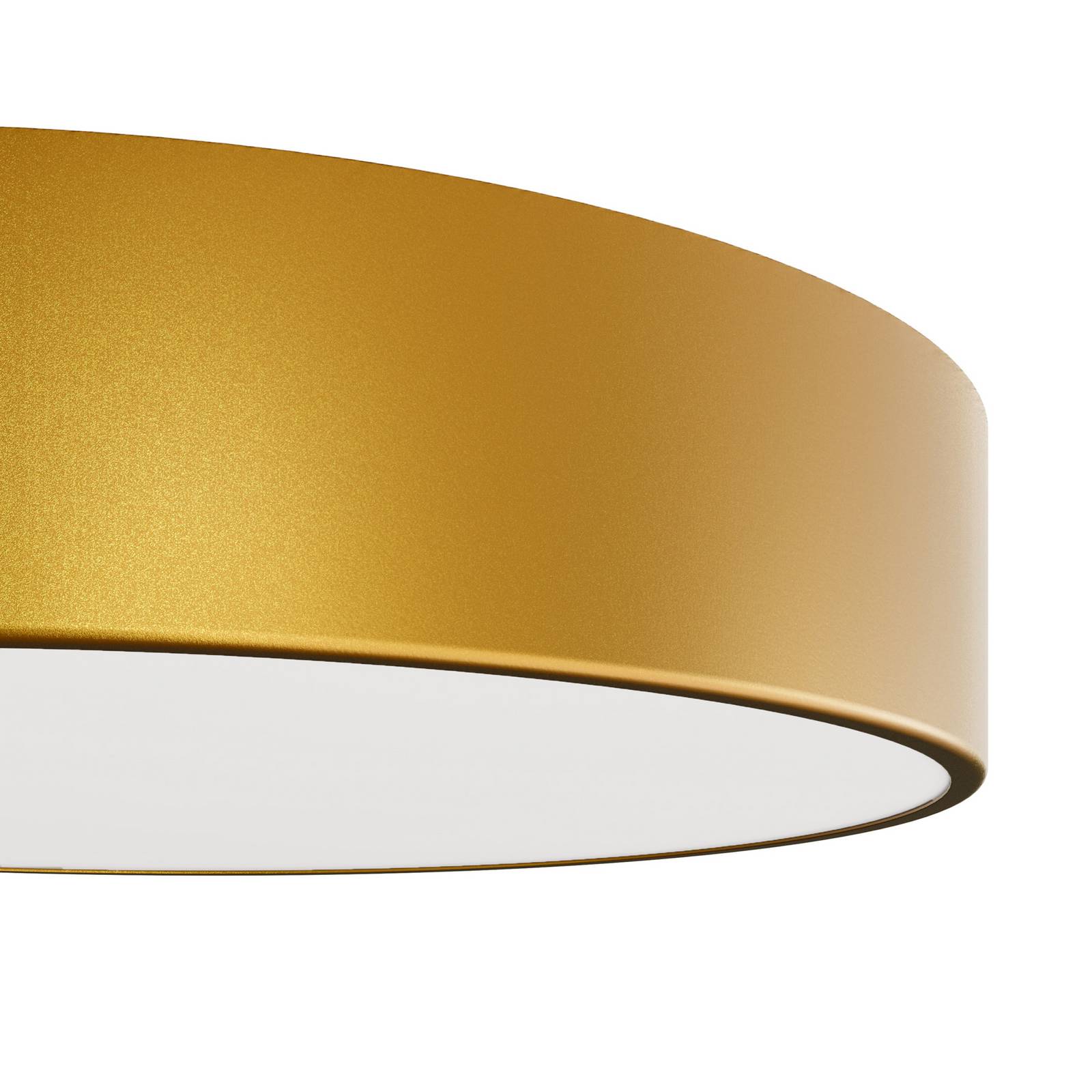 Lampa sufitowa Cleo, Ø 20 cm, IP54, złota, metal, E27