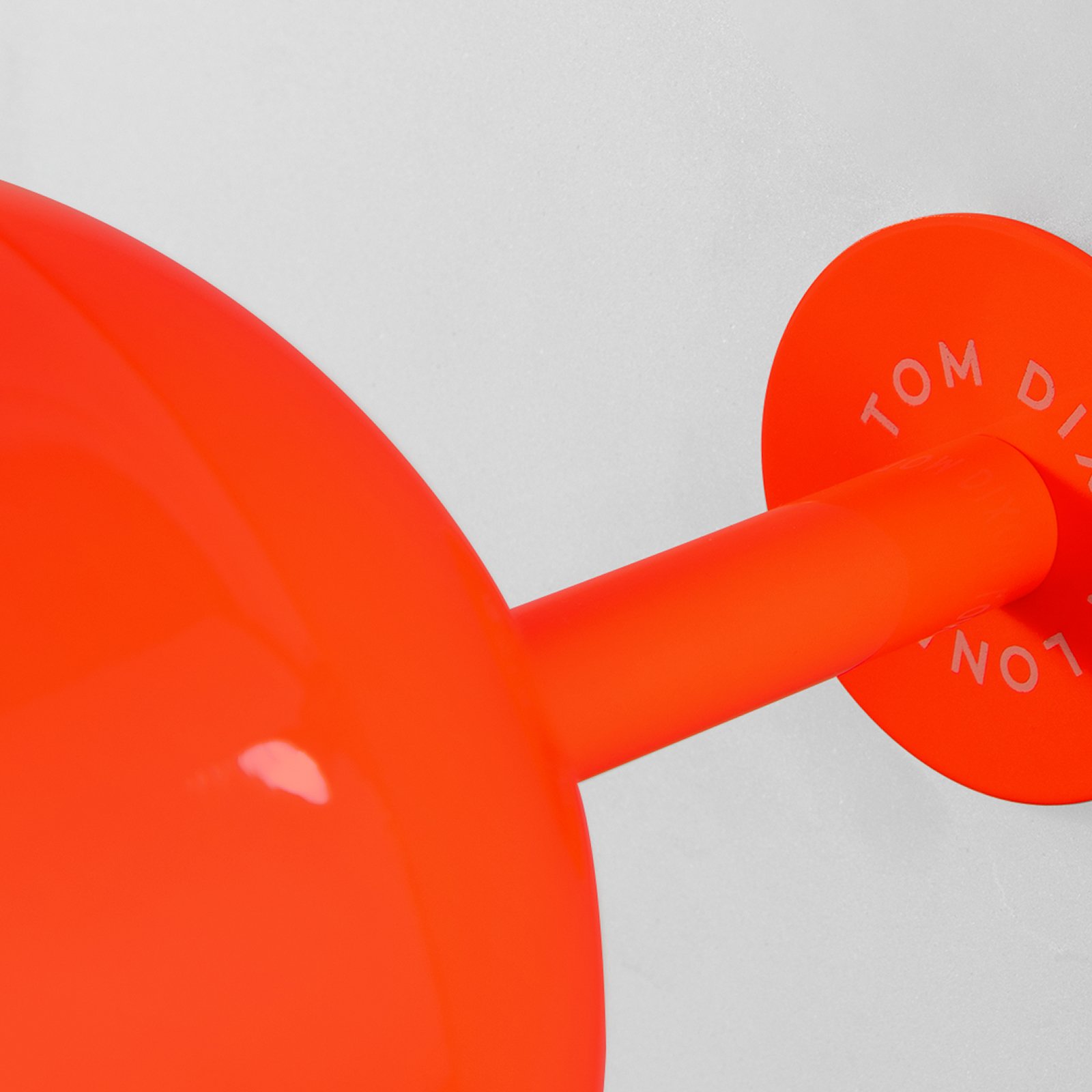 Tom Dixon LED table lamp Bell, red, height 43 cm, steel