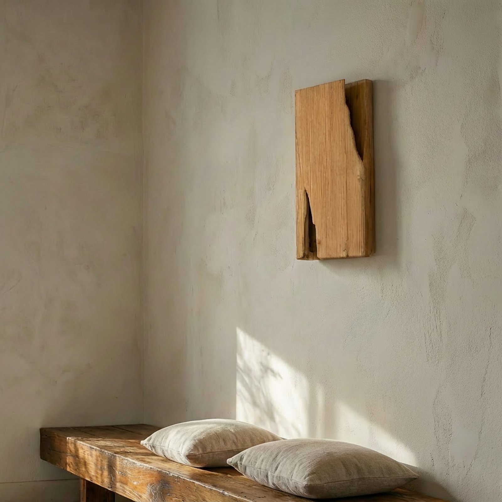 Lucande Wandleuchte Tarry, Holz, Breite 45 cm, 2 x E14