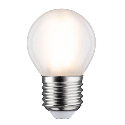 LED bulb E27 5 W golf ball 2,700 K matt