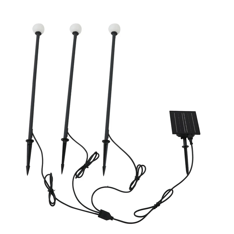 Lindby - Freydis Lampe à cellule solaire w/Pointes de terre 3 pcs. Noir