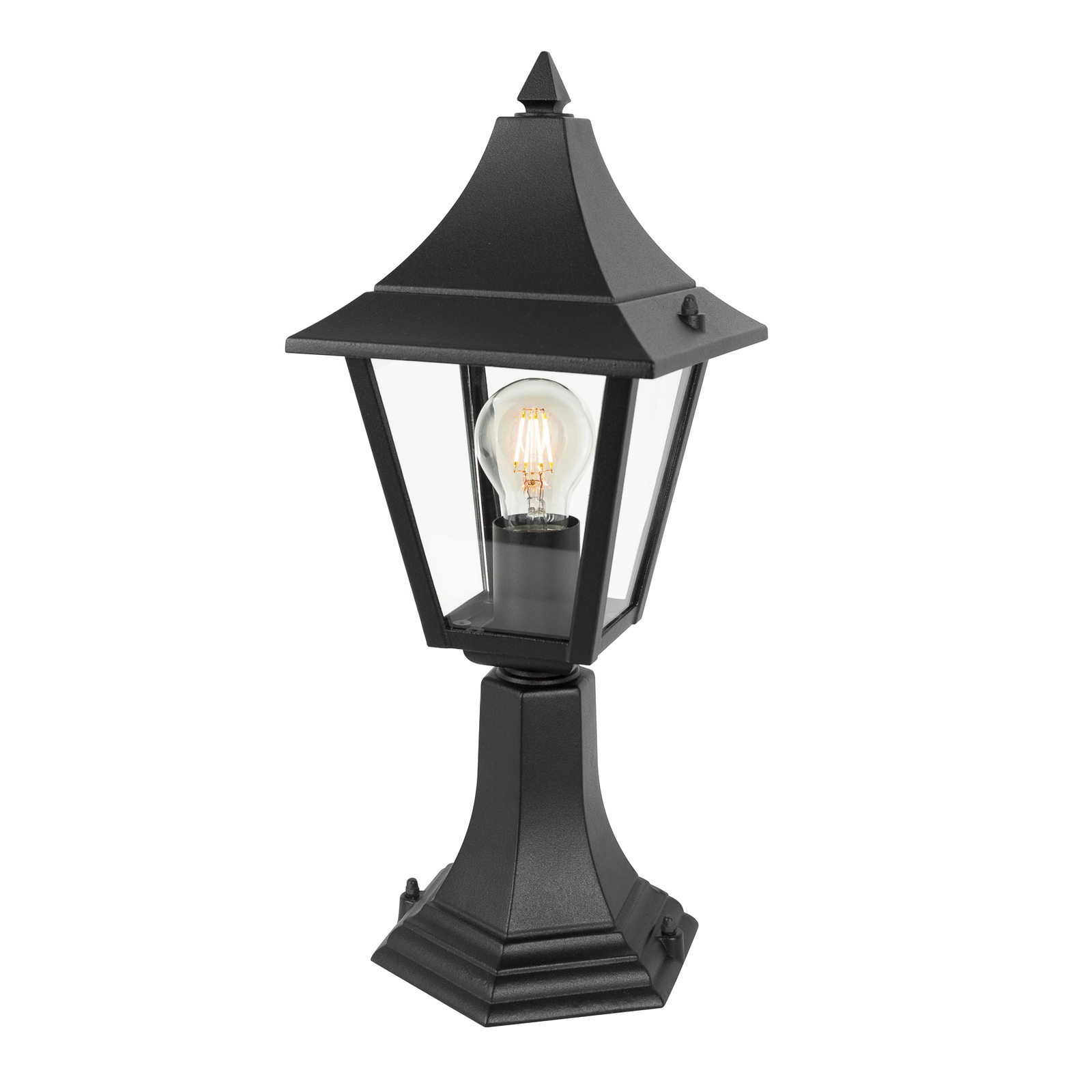 Luminaire pour socle Livorno, IP44, noir/clair