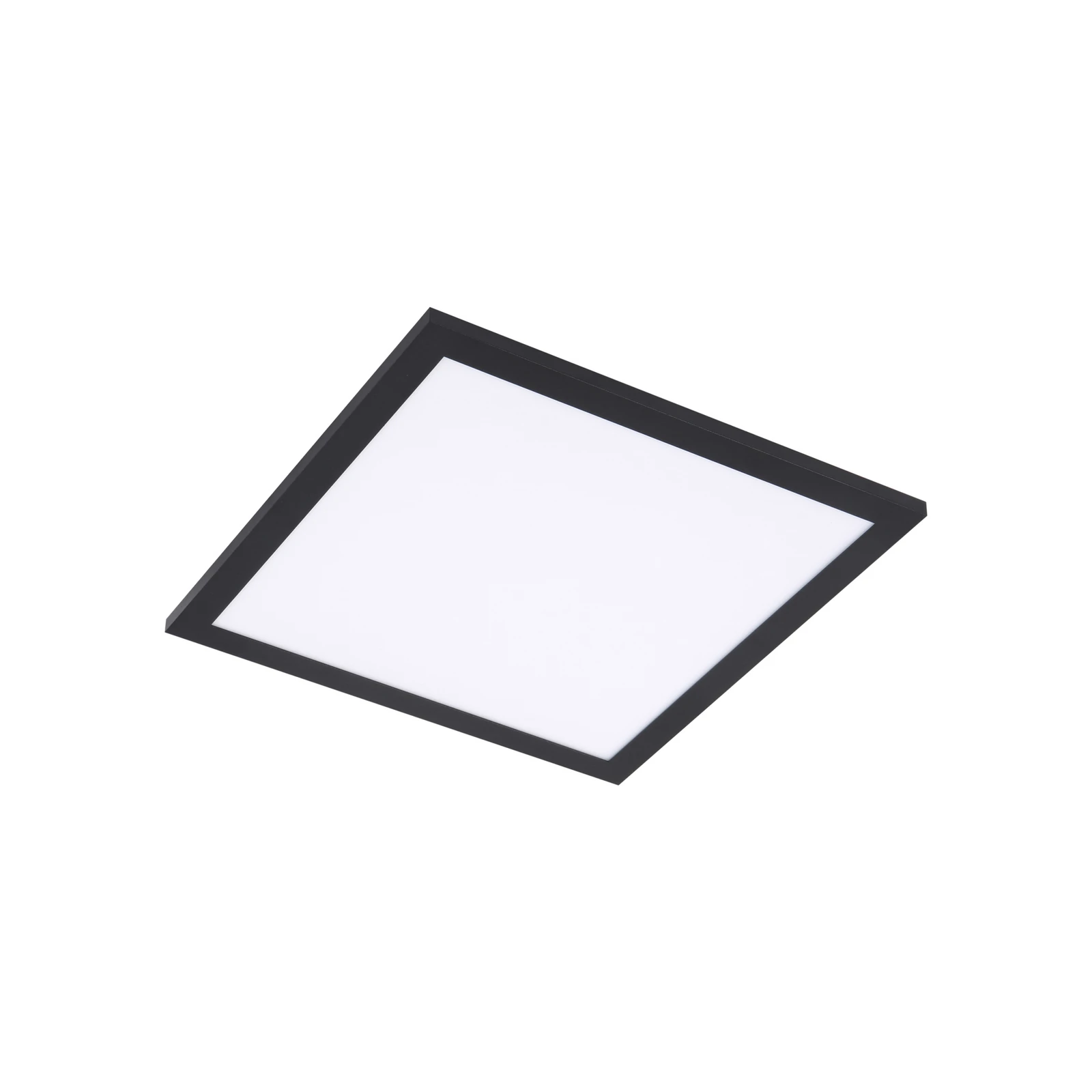 Panneau LED Enhife de Lindby, noir, 30 x 30 cm, métal, 4 000 K