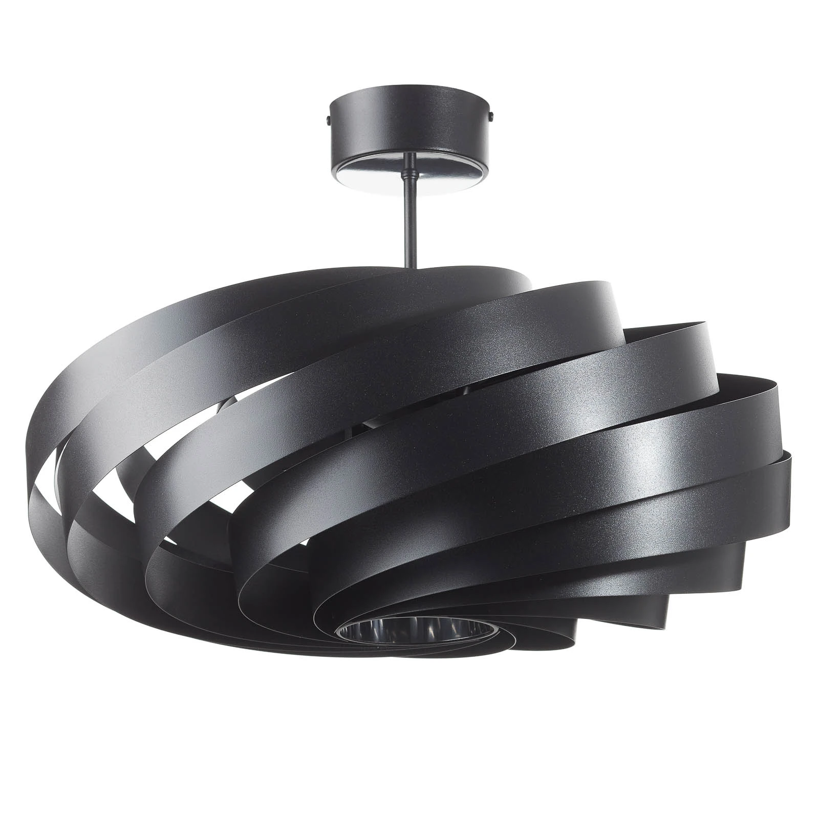 Plafonieră Vento, negru, Ø 60 cm, metal, E27
