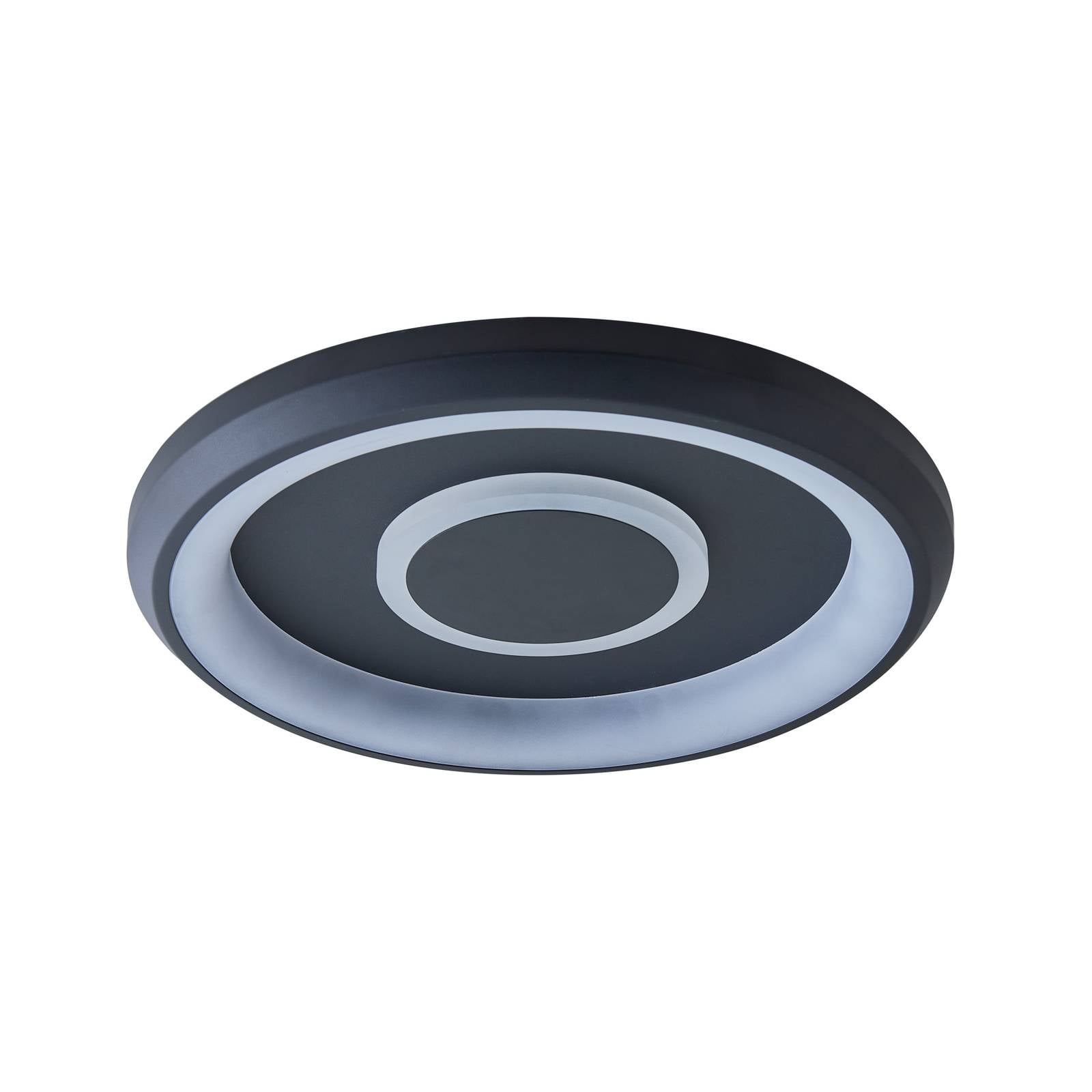 Lindby Smart Lynden LED-Deckenlampe Ø 48cm schwarz RGB Tuya