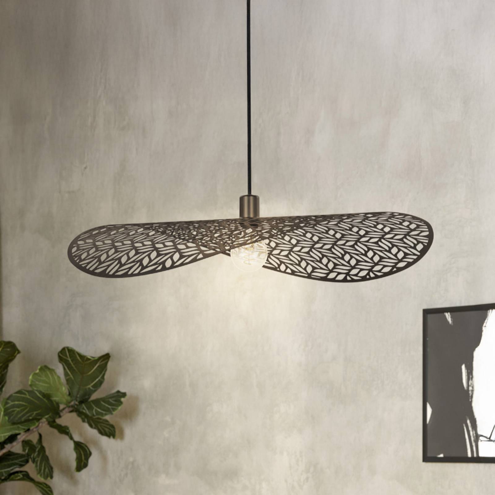 Żyrandol EGLO SWABY, kolor brązowy, Ø 80 cm, metal, E27