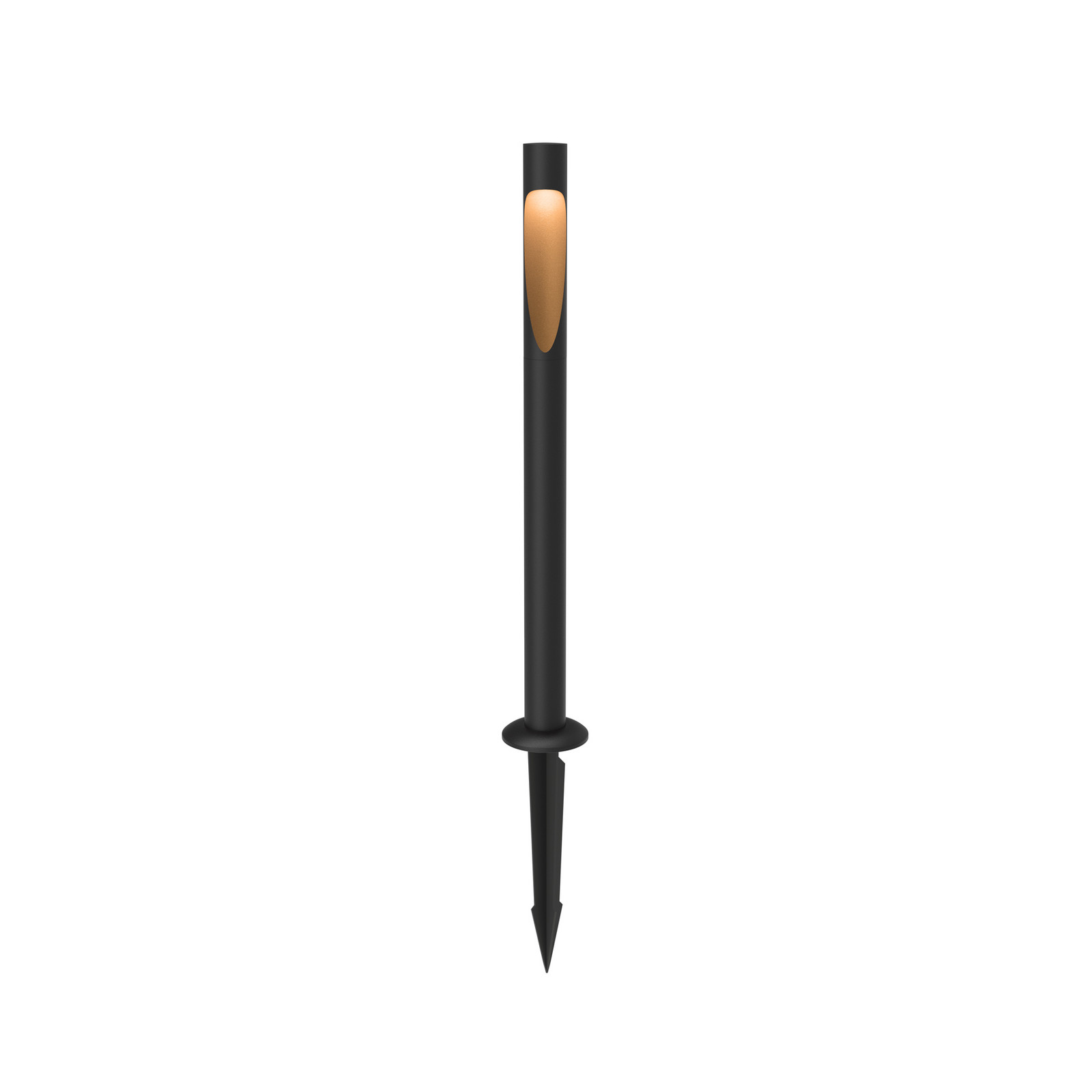 Louis Poulsen Bornă luminoasă Flindt 840 70 cm negru Piesă de fixare în pământ - Design - Aluminiu