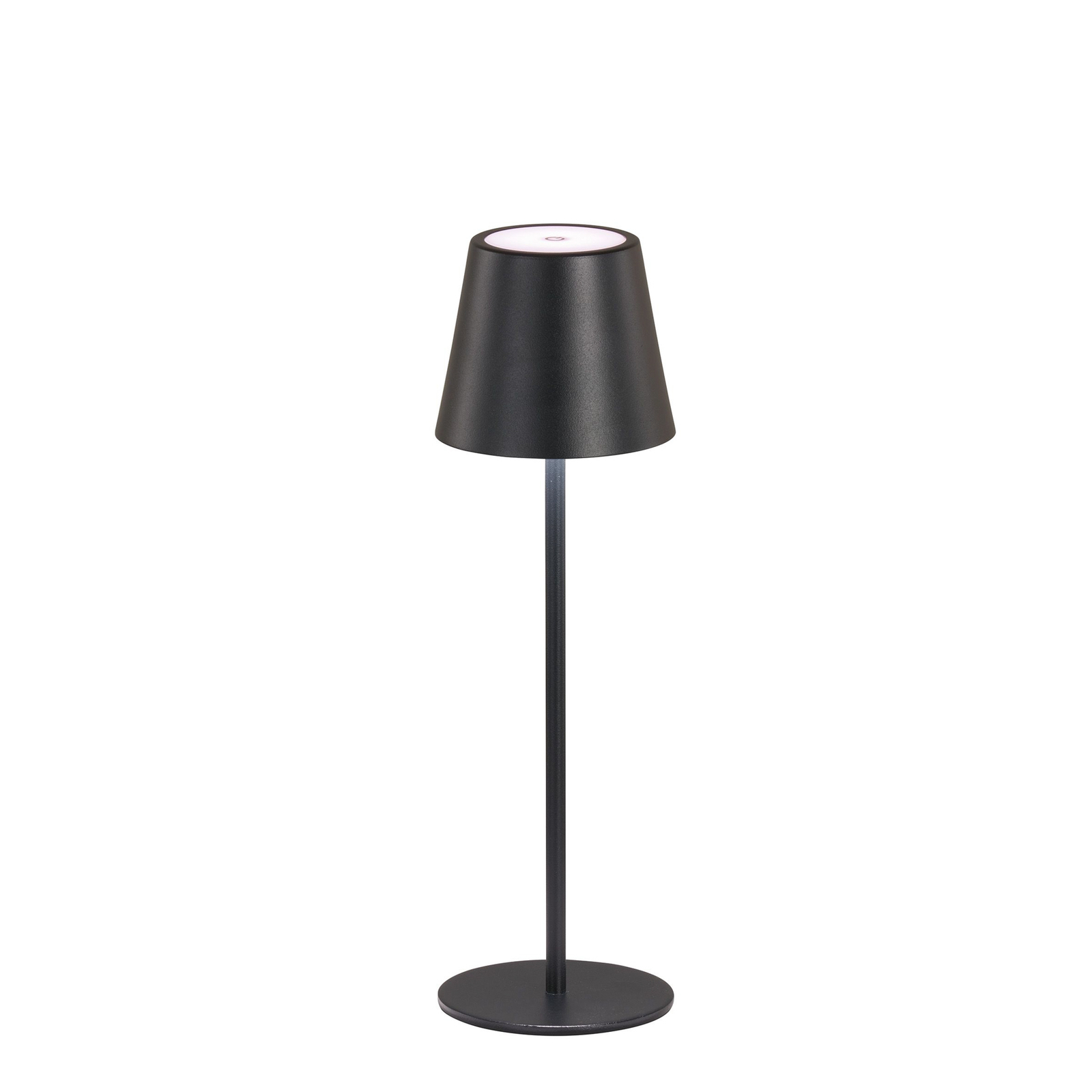 LED uzlādējama galda lampa Viletto, melna, IP54