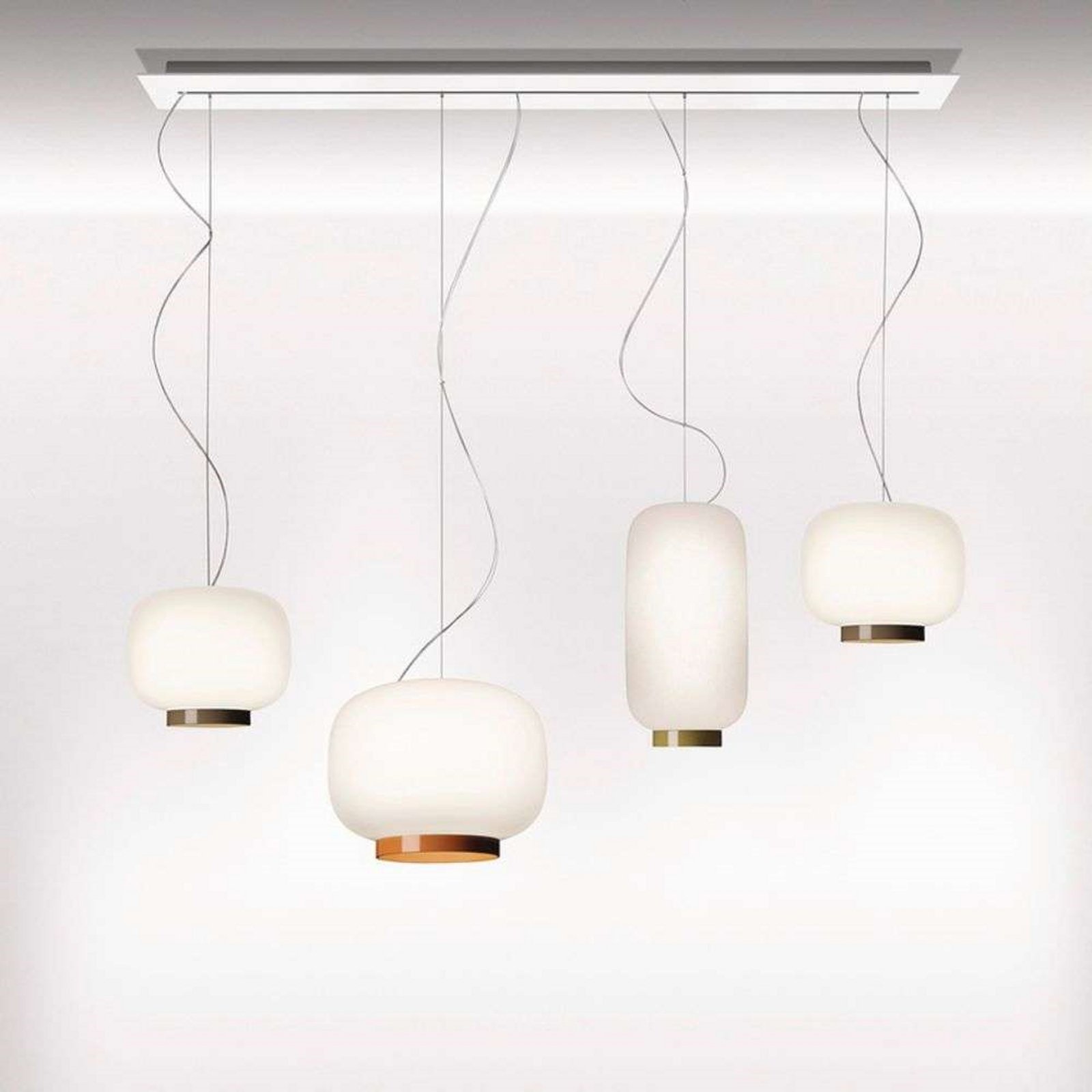 Chouchin 1 Reverse LED Lustră Pendul Dimmable White/Orange - Foscarini