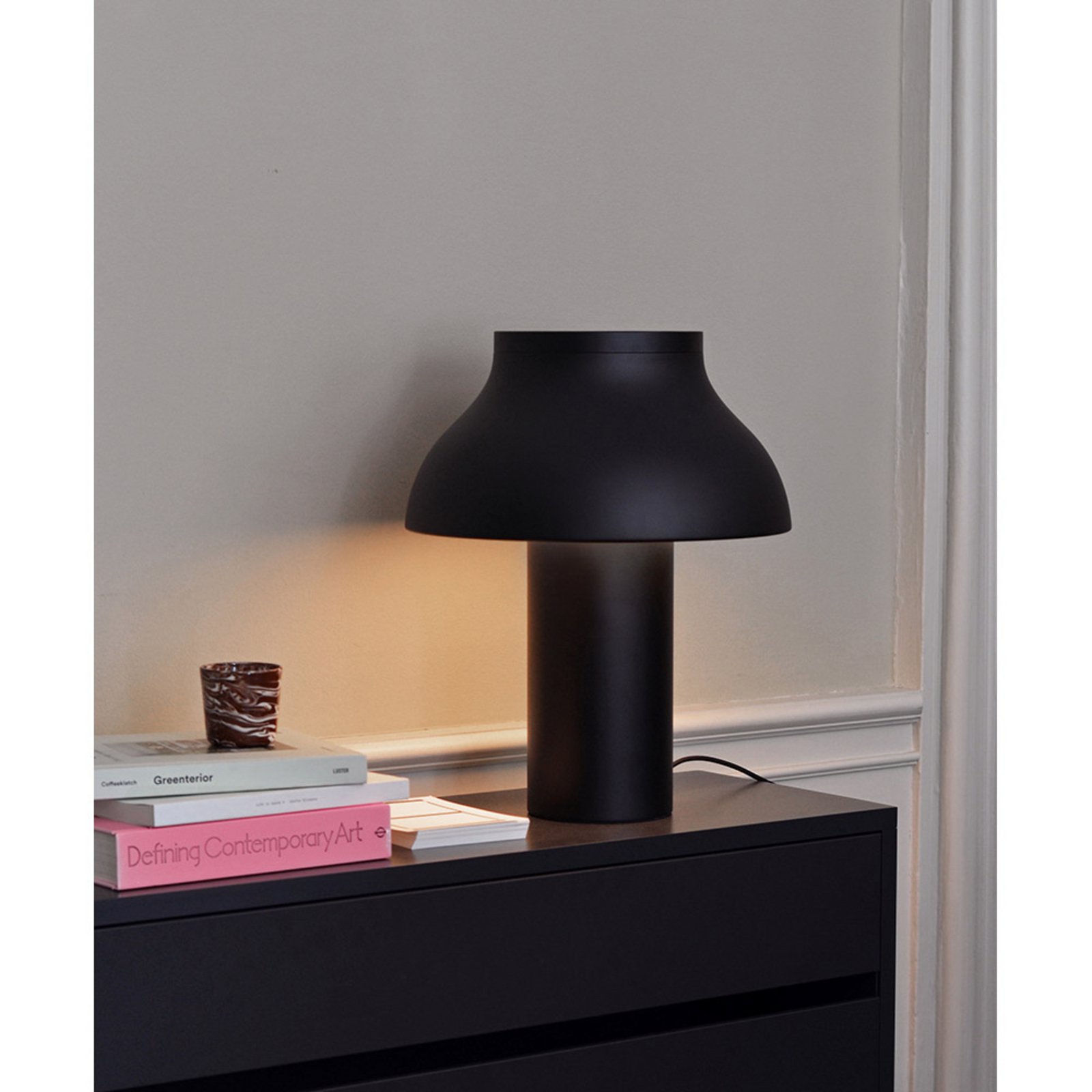 PC Table Lamp L Soft Black/Alu - HAY