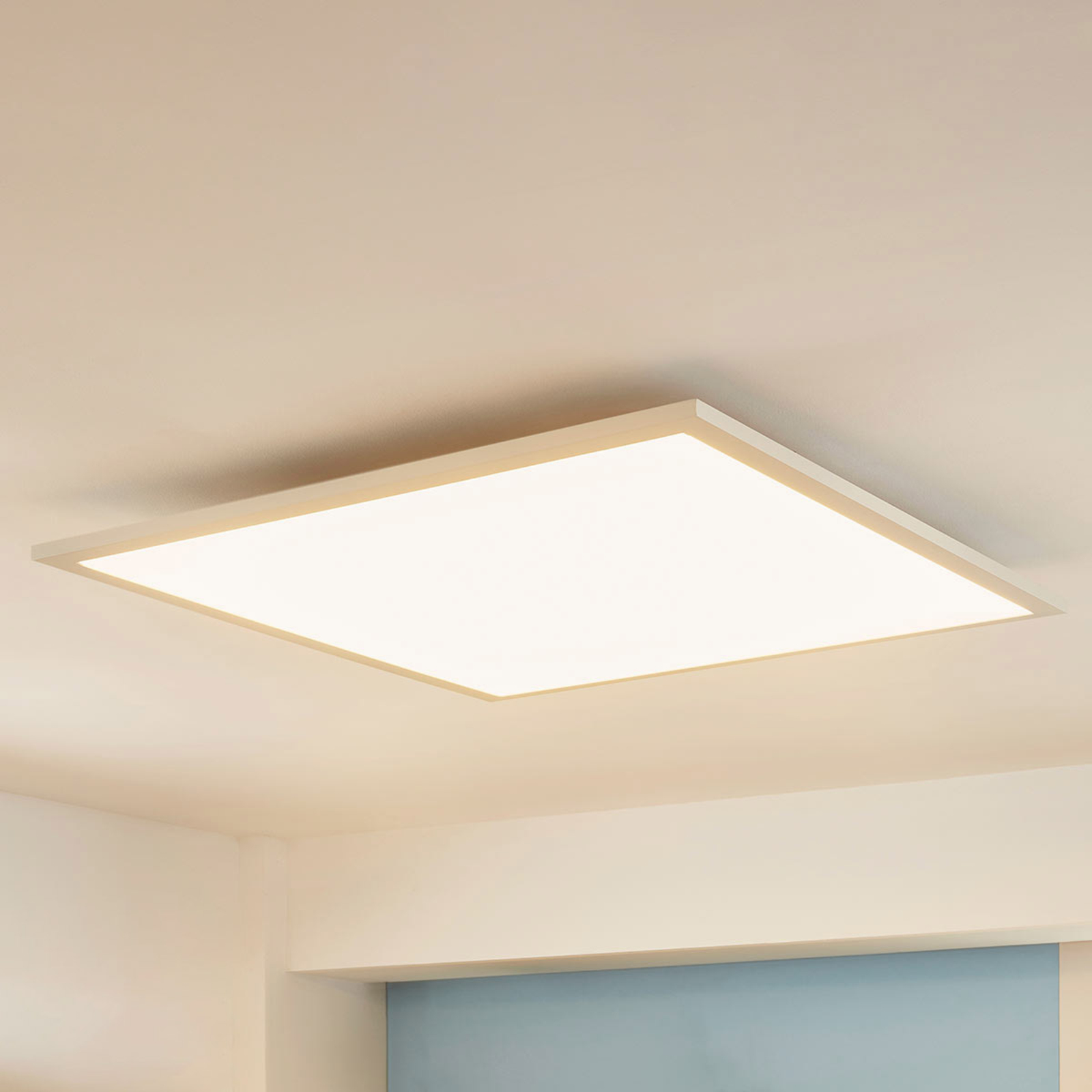 Arcchio Square LED panel Enja, 62 x cm, for Workroom / Office, metal, aluminium, PMMA, 34 W, energy efficiency: A+, L: 62 cm, W: 62 cm, H: 4.5 cm