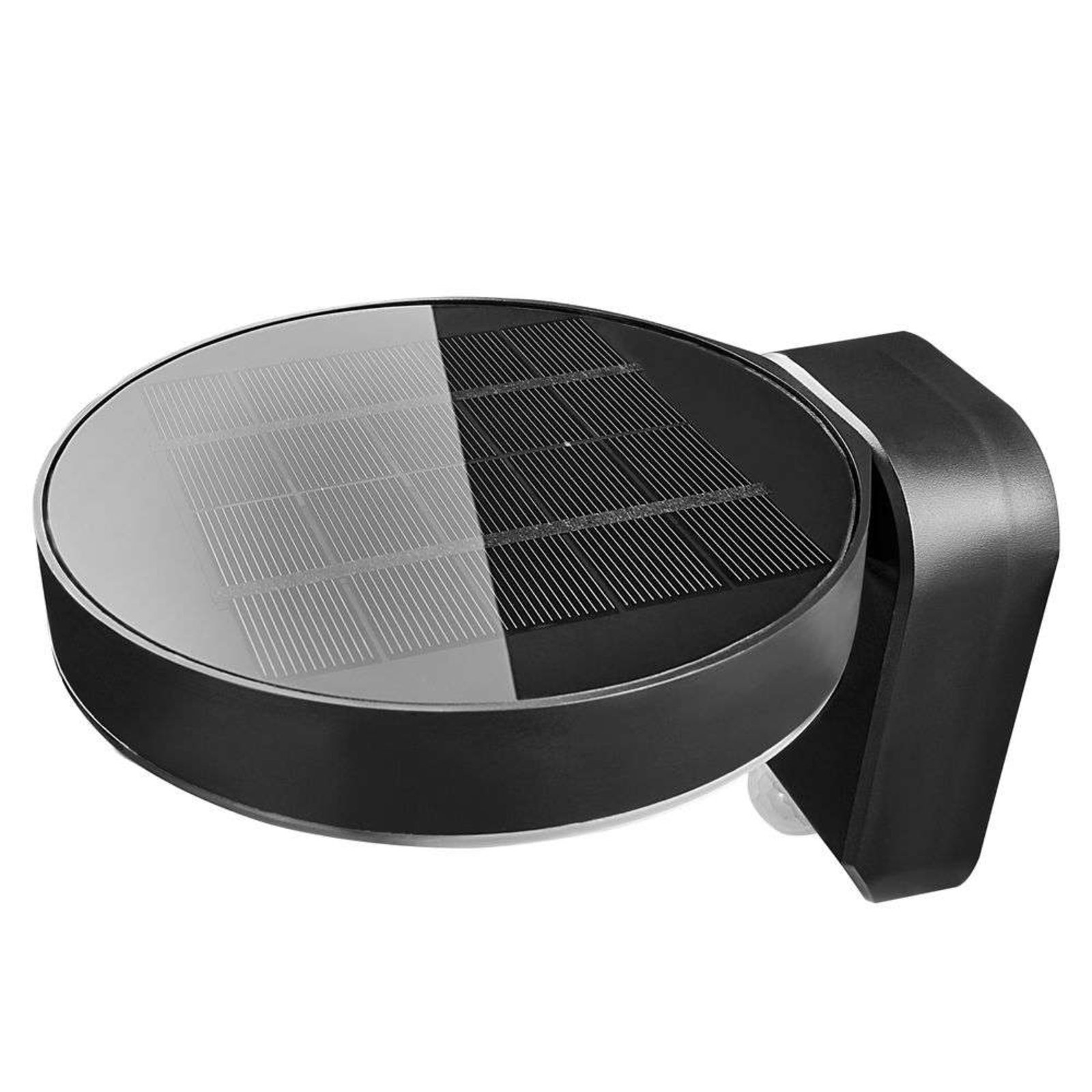 Rica Round LED Solar Aplique de Pared Black - Nordlux