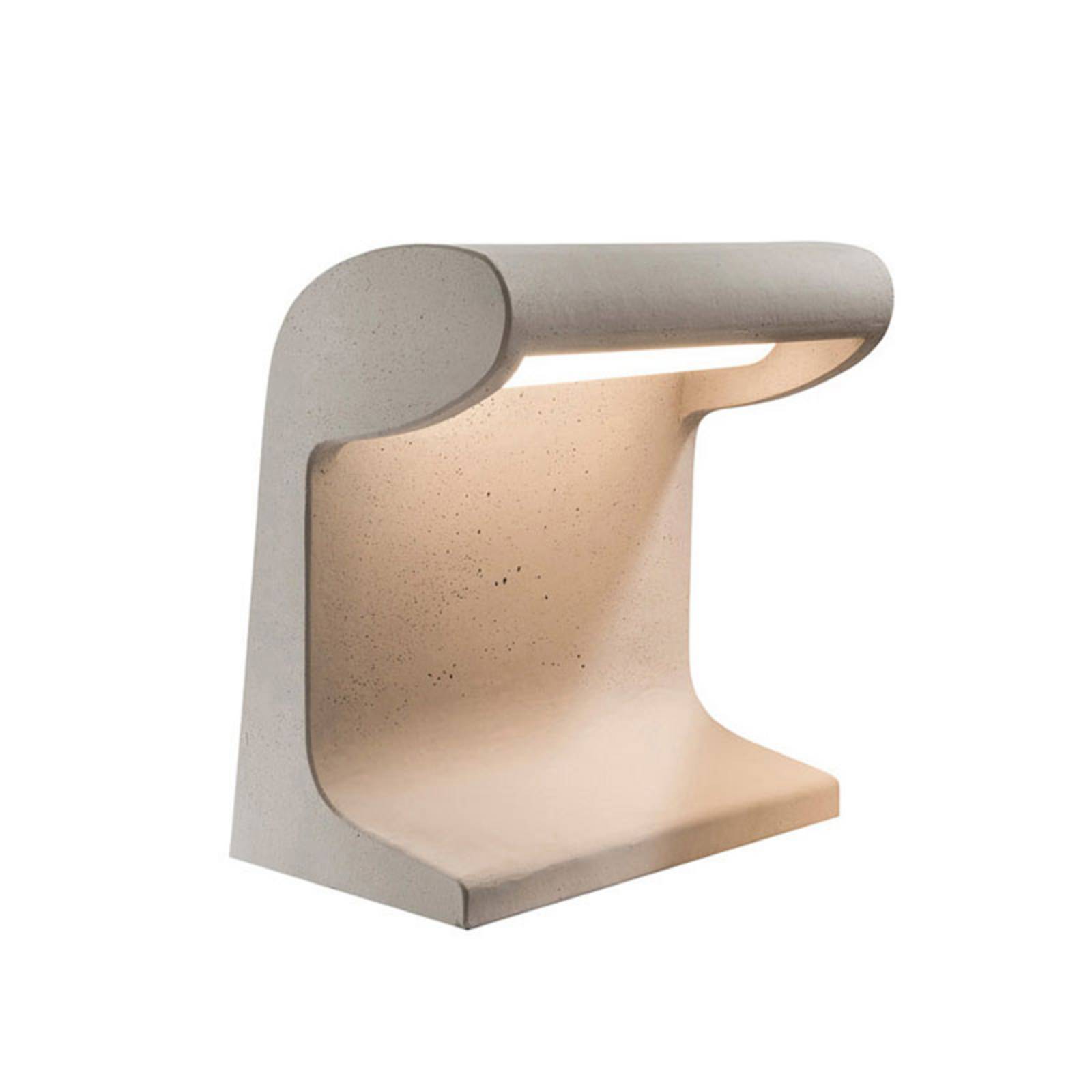 Nemo Borne LED-Sockelleuchte aus Beton, Höhe 31 cm