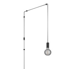 Pinetina hængelampe, udspring 40 cm, sort, stik