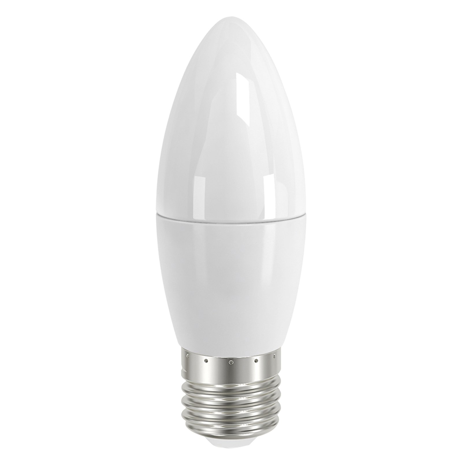 Sviečková LED žiarovka E27 4,5 W 827 satinovaná