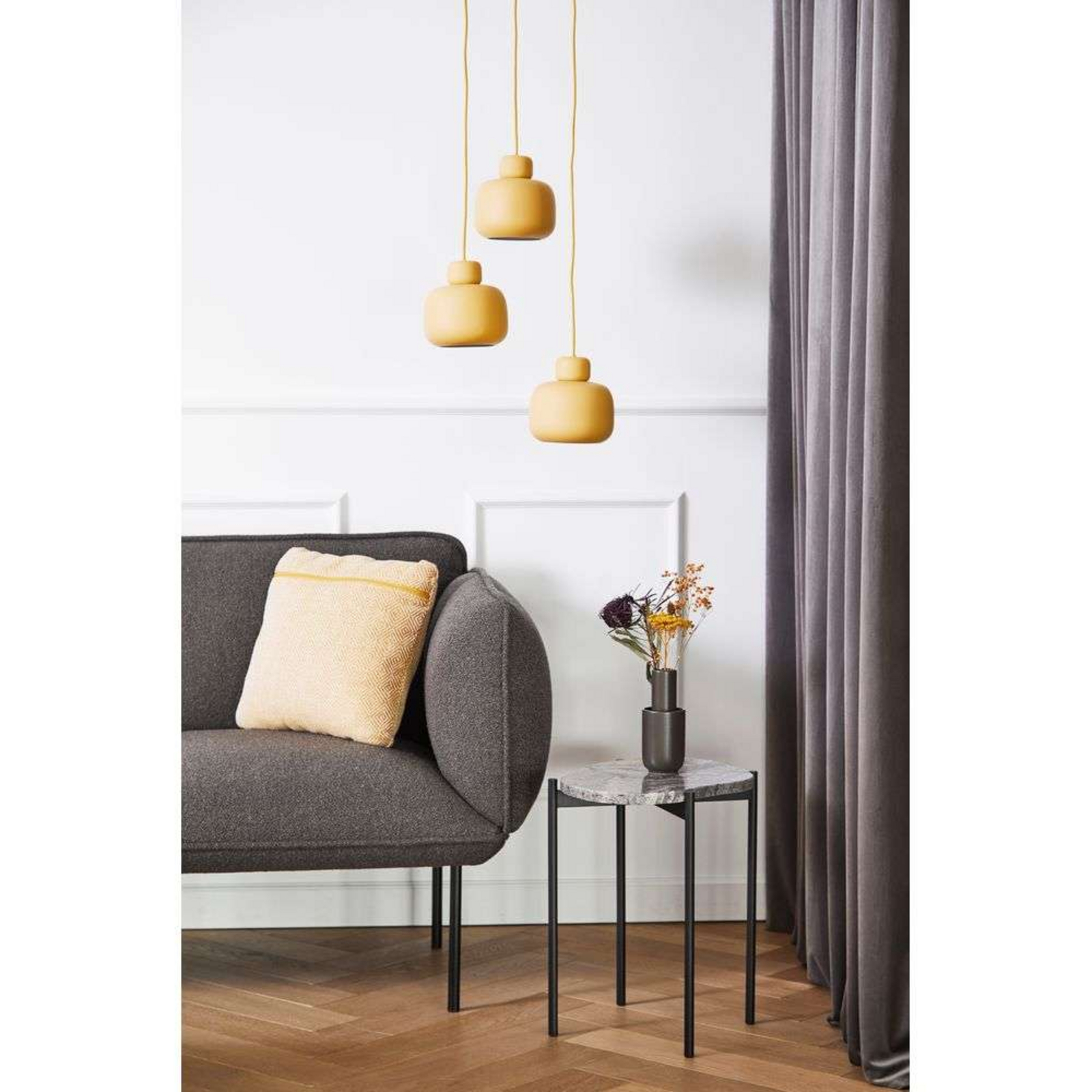 Stone Lampada a Sospensione Small Satin - Woud