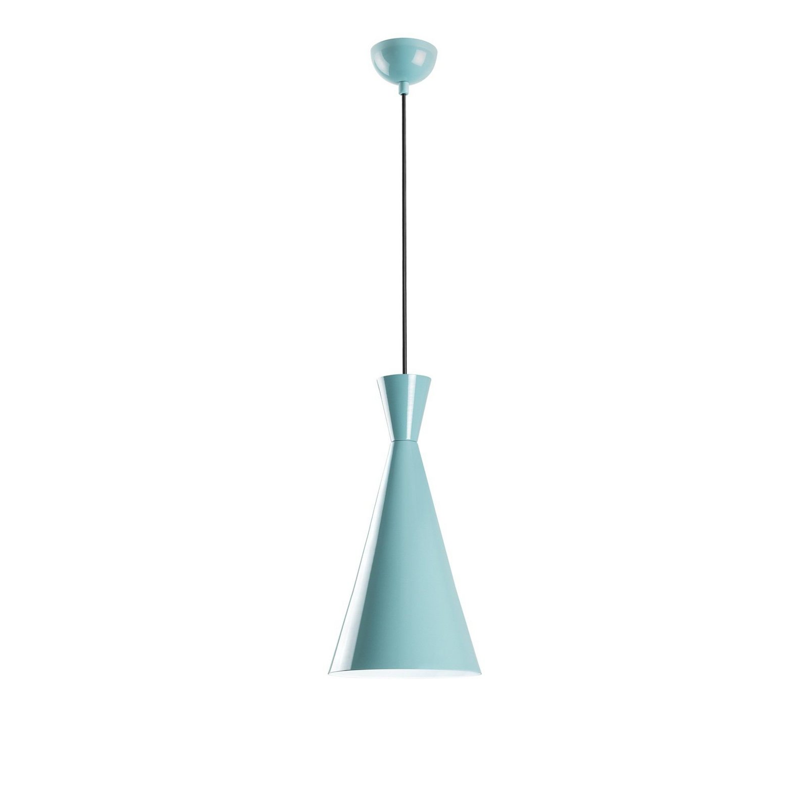 Tom pendant light, turquoise, metal, Ø 19 cm, E27
