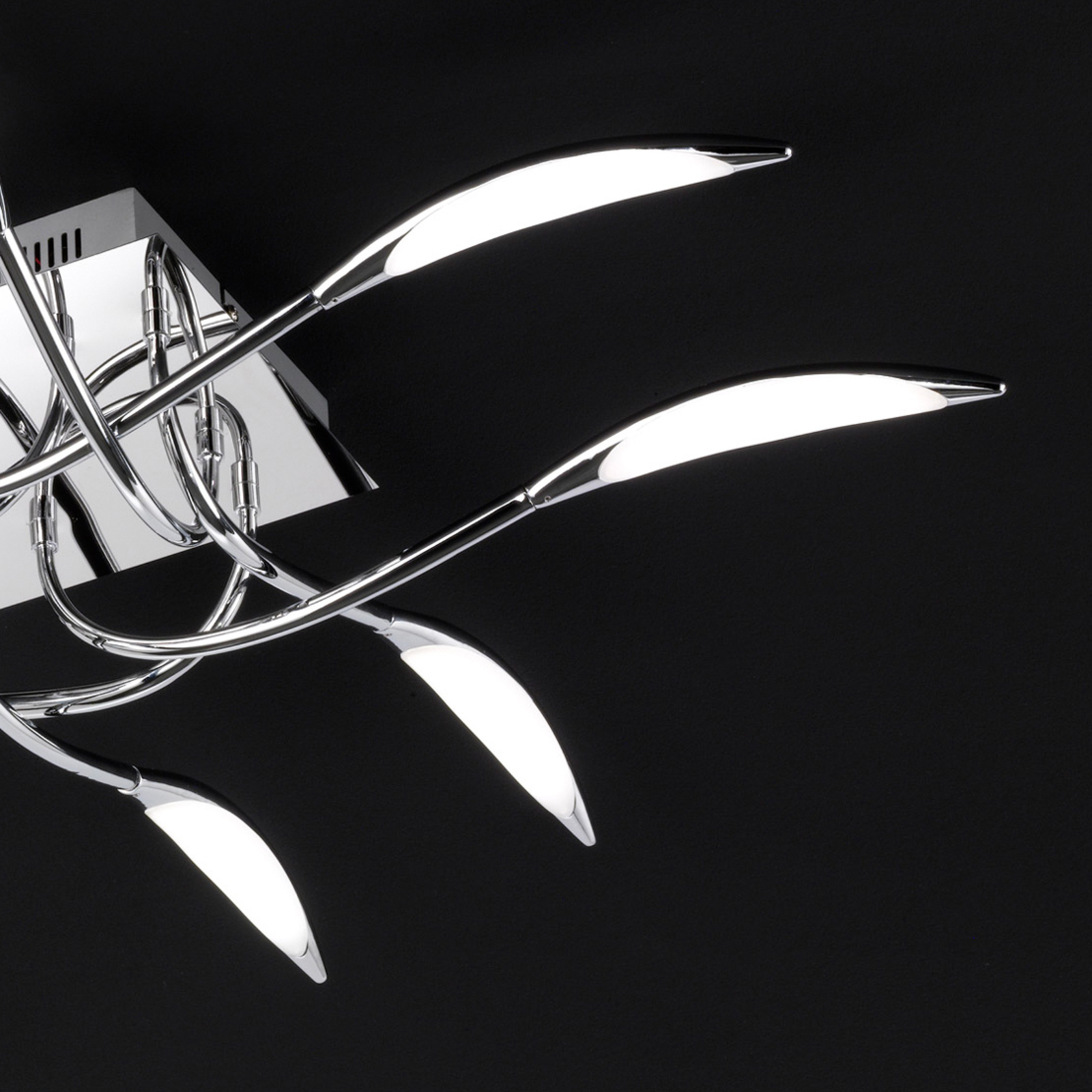 LED-Deckenlampe Hampton, dimmbar, chrom, 8-flammig kaufen | Lampenwelt.ch