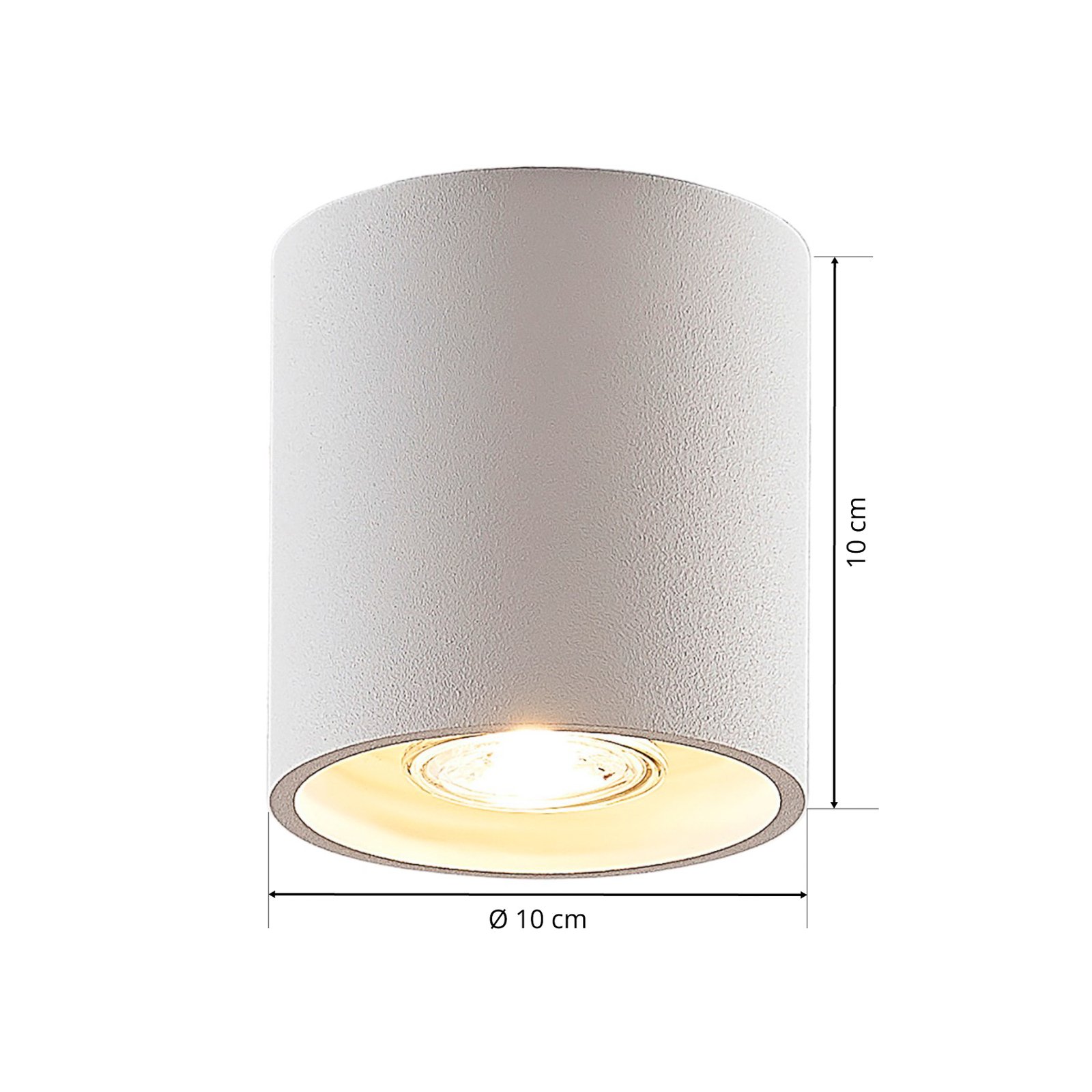 Parvin Round Focos de Superfície White - Lindby