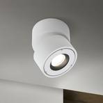 Harvey LED outdoor spotlight, white, Ø 10 cm, die-cast aluminium