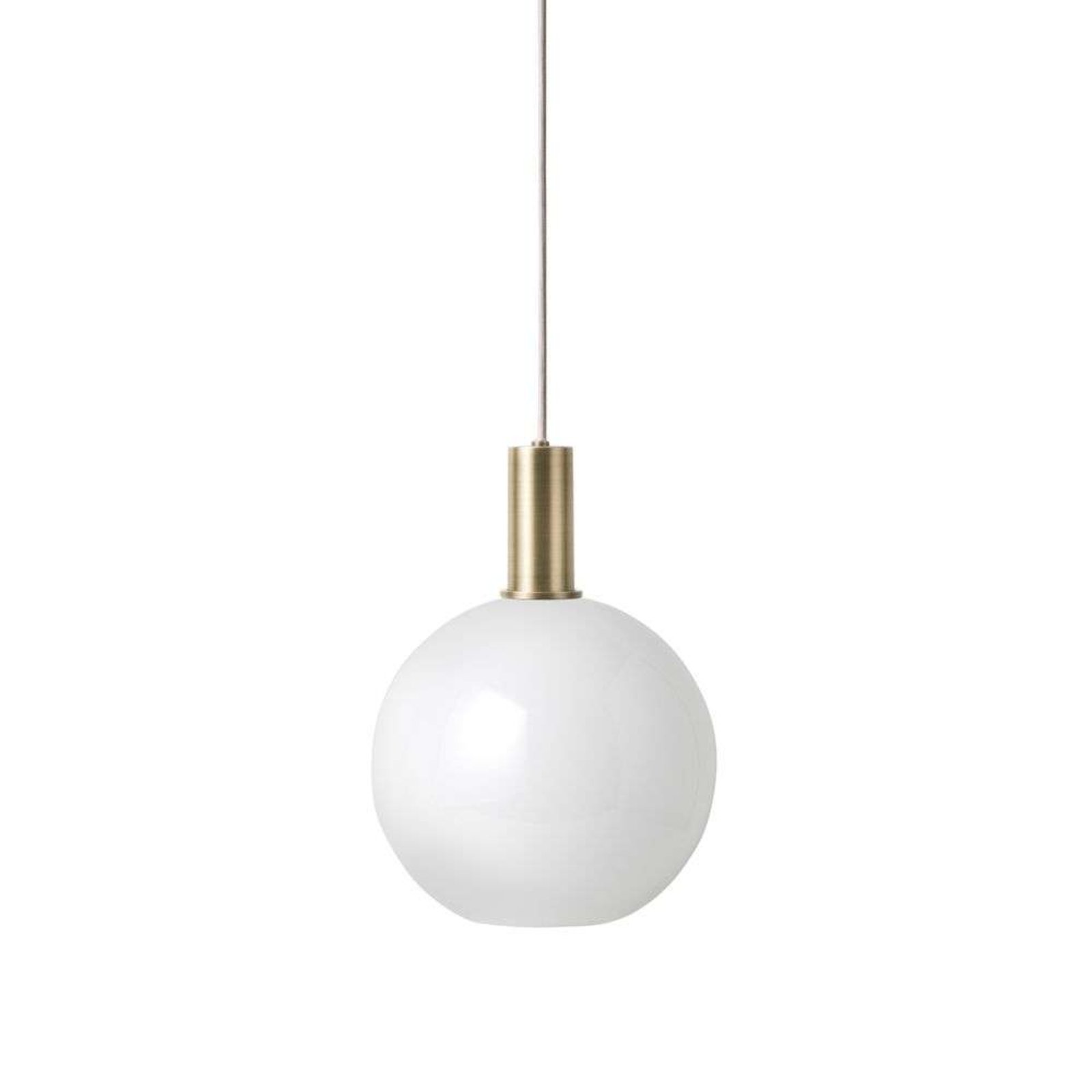 Collect Závěsná Lampa Opal Sphere Low Brass - Ferm Living