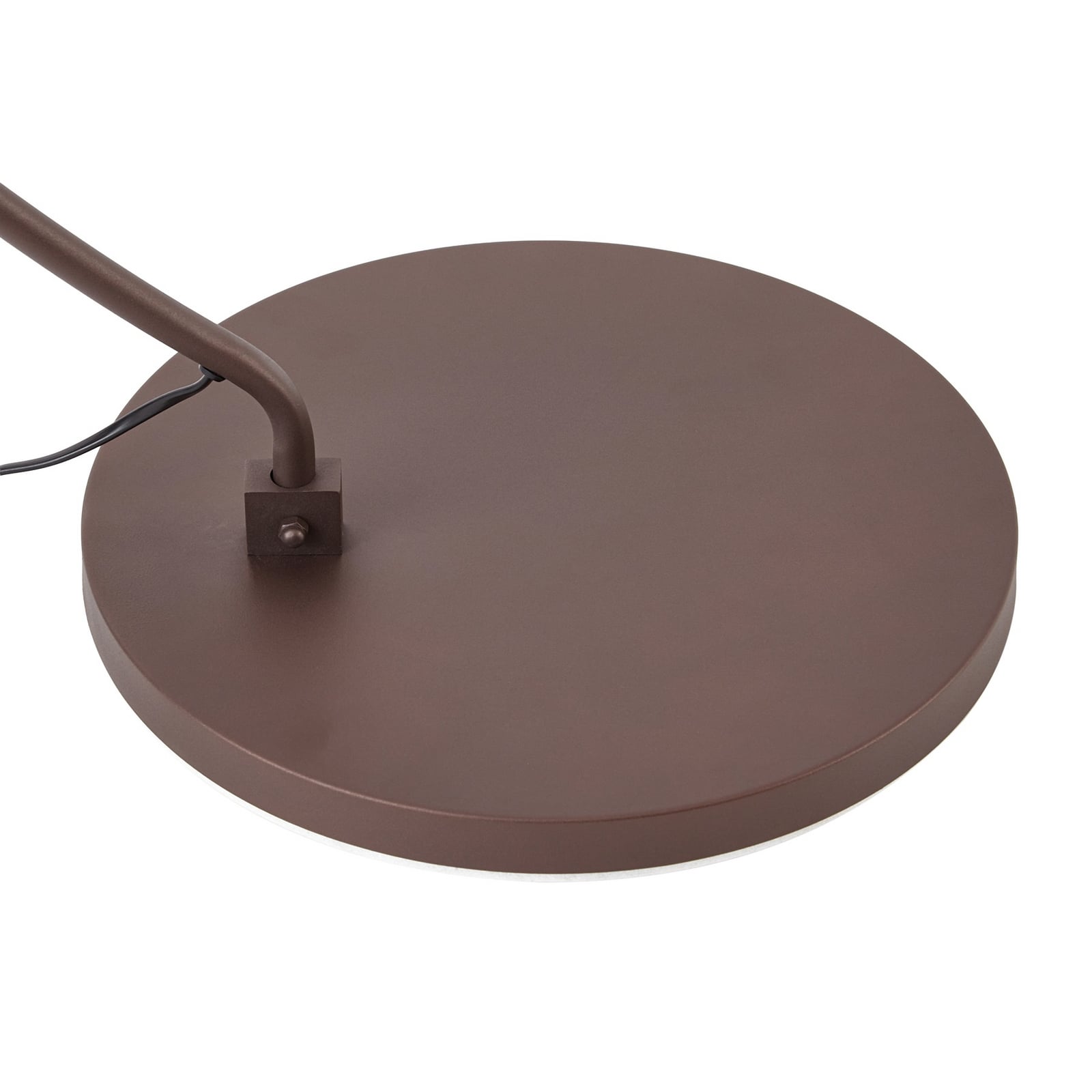 Jonera arc floor lamp, 185 cm, brown, metal, E27 - Lindby Jonera arc floor lamp, 185 cm, brown, metal, E27 - Lindby