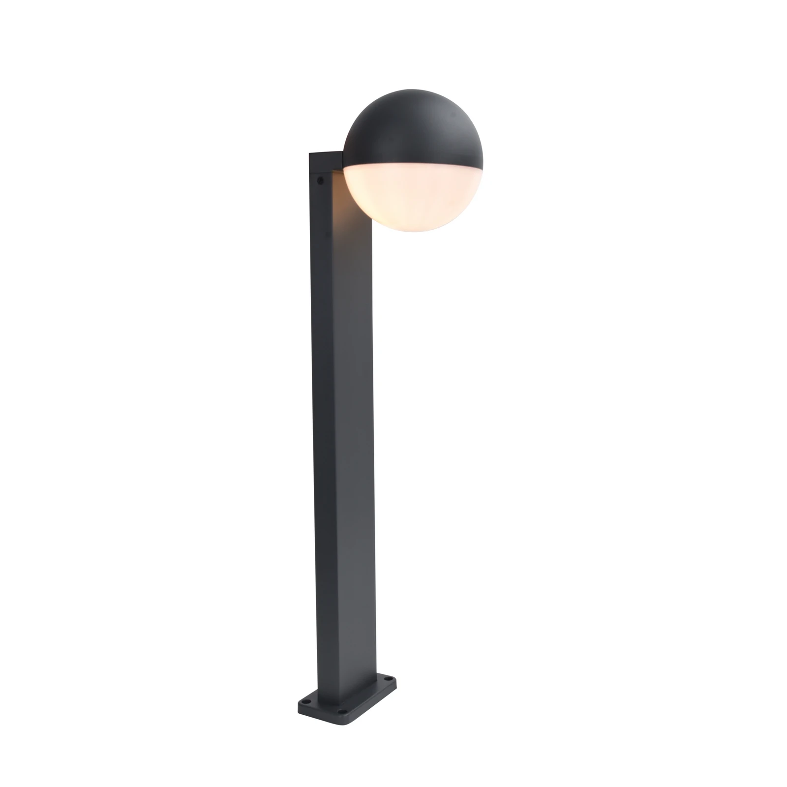 Väglampa LOOMA, mörkgrå, höjd 70 cm, metall, IP54, E27