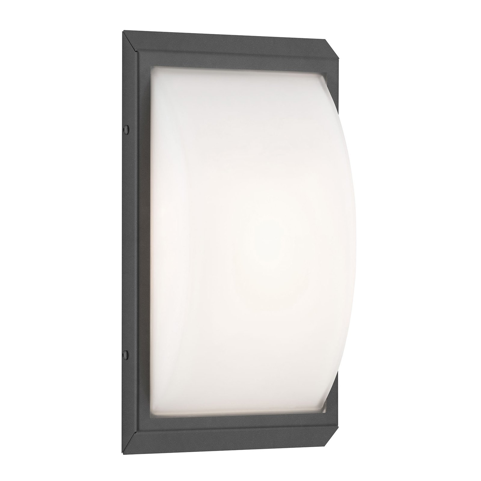 LCD 053 LED outdoor wall lamp motion detector graphite, glass, stainless steel, aluminium, 13 W, energy efficiency: A+, W: 17 cm, H: 32 cm