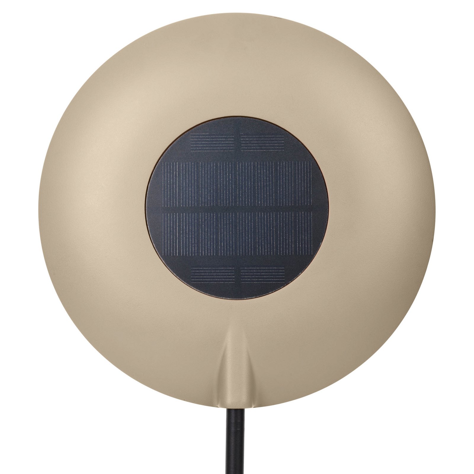 LED-Akku-Tischleuchte Solan, μαύρο/μπεζ, ηλιακό, IP54 LED-Akku-Tischleuchte Solan, μαύρο/μπεζ, ηλιακό, IP54