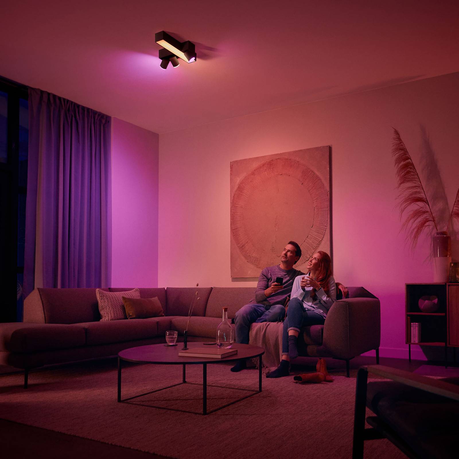 Philips Hue Centris Cross 3-punktowa czarna