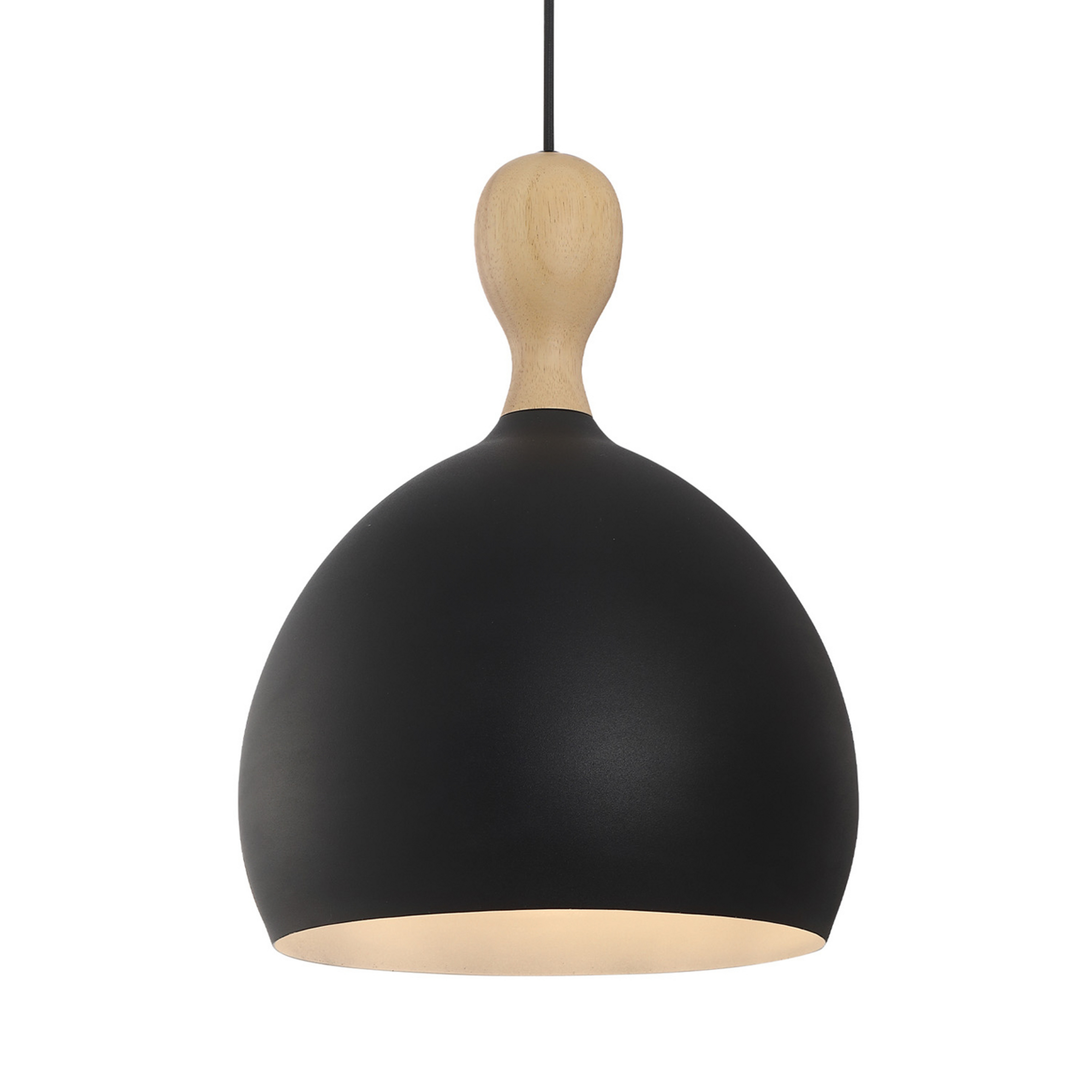 Candeeiro suspenso Dueodde, preto, Ø 30 cm, metal, E27 - Halo Design