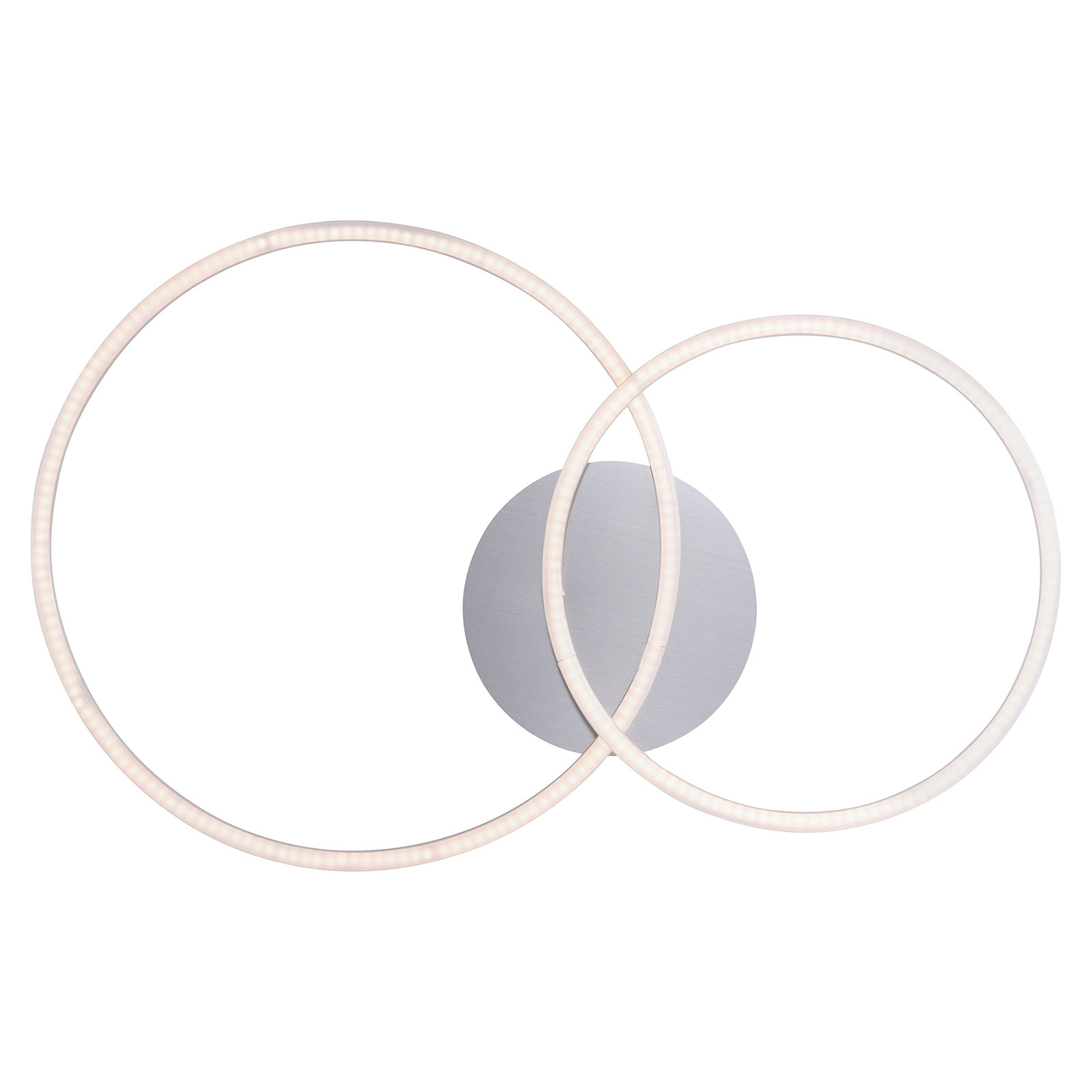 Ivanka LED ceiling light, two rings, dimmable