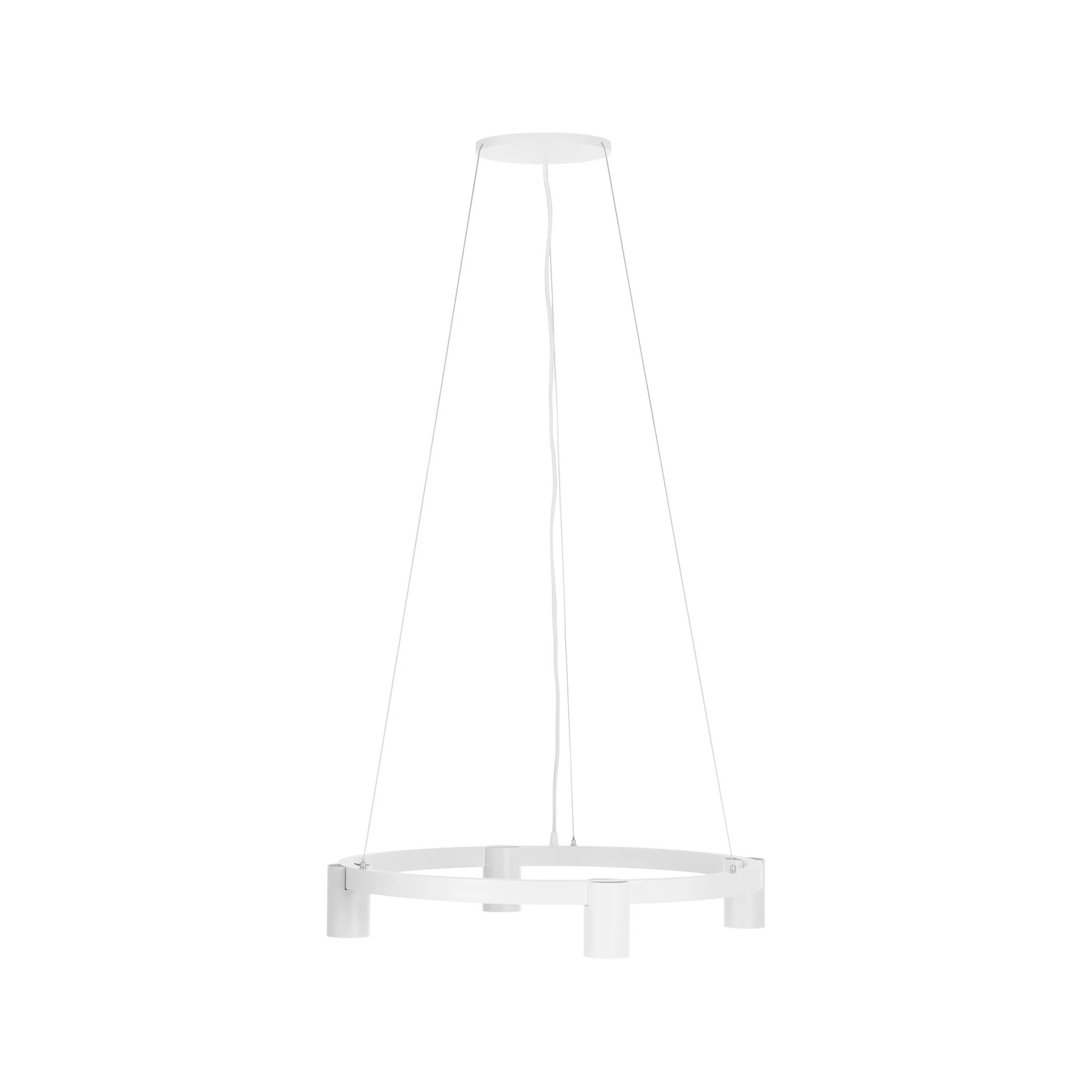 Arcchio viseča svetilka Brinja, bela, Ø 64 cm, 4-svetilna, GU10