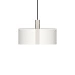 OKOLO lógó lámpa, fehér, Ø 35 cm, fém/textil, E27-LED – GRUPA