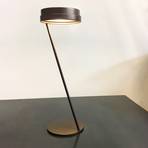 Knikerboker Zeta lampa stołowa LED czujnik, kawowa