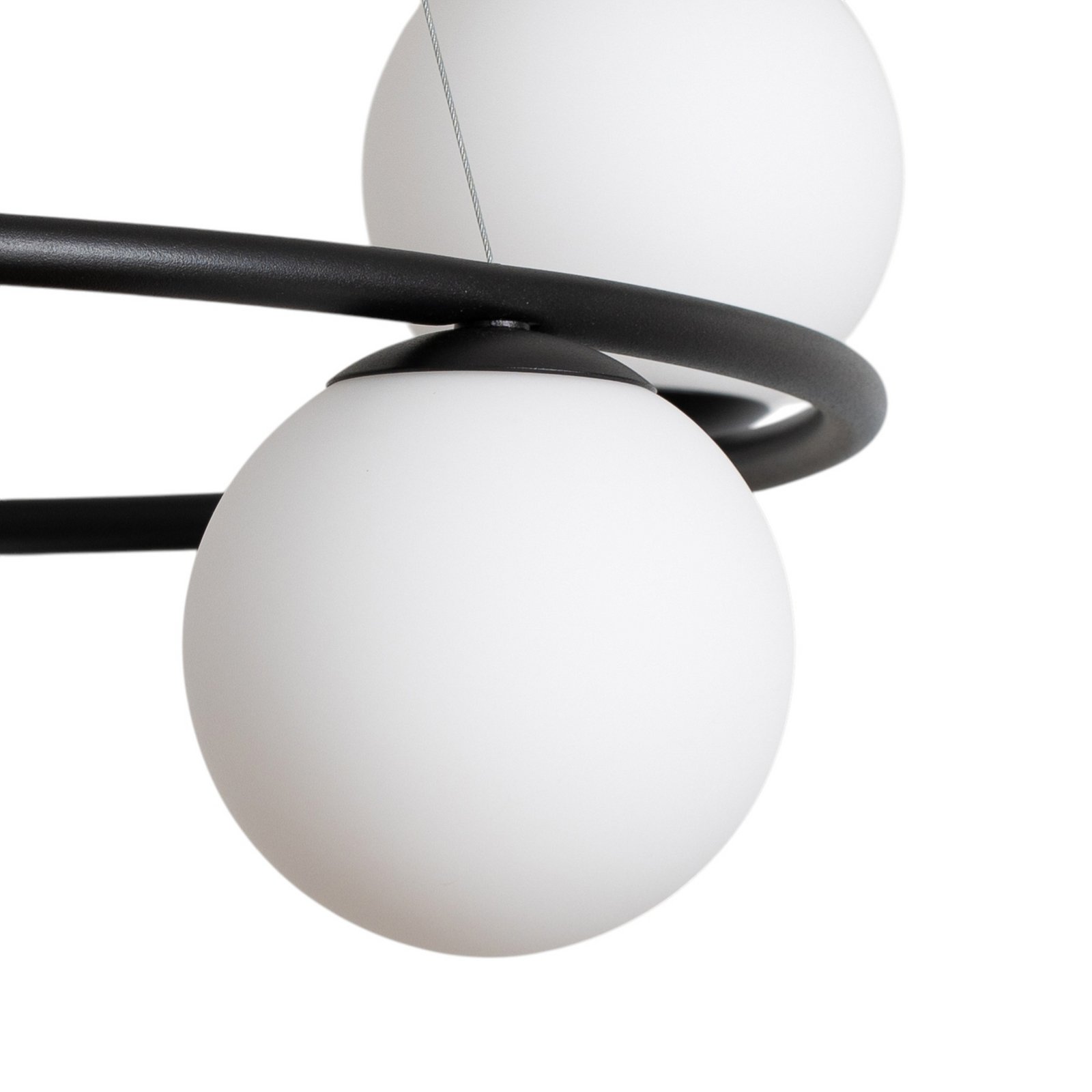 Gama pendant light, 5-bulb, black