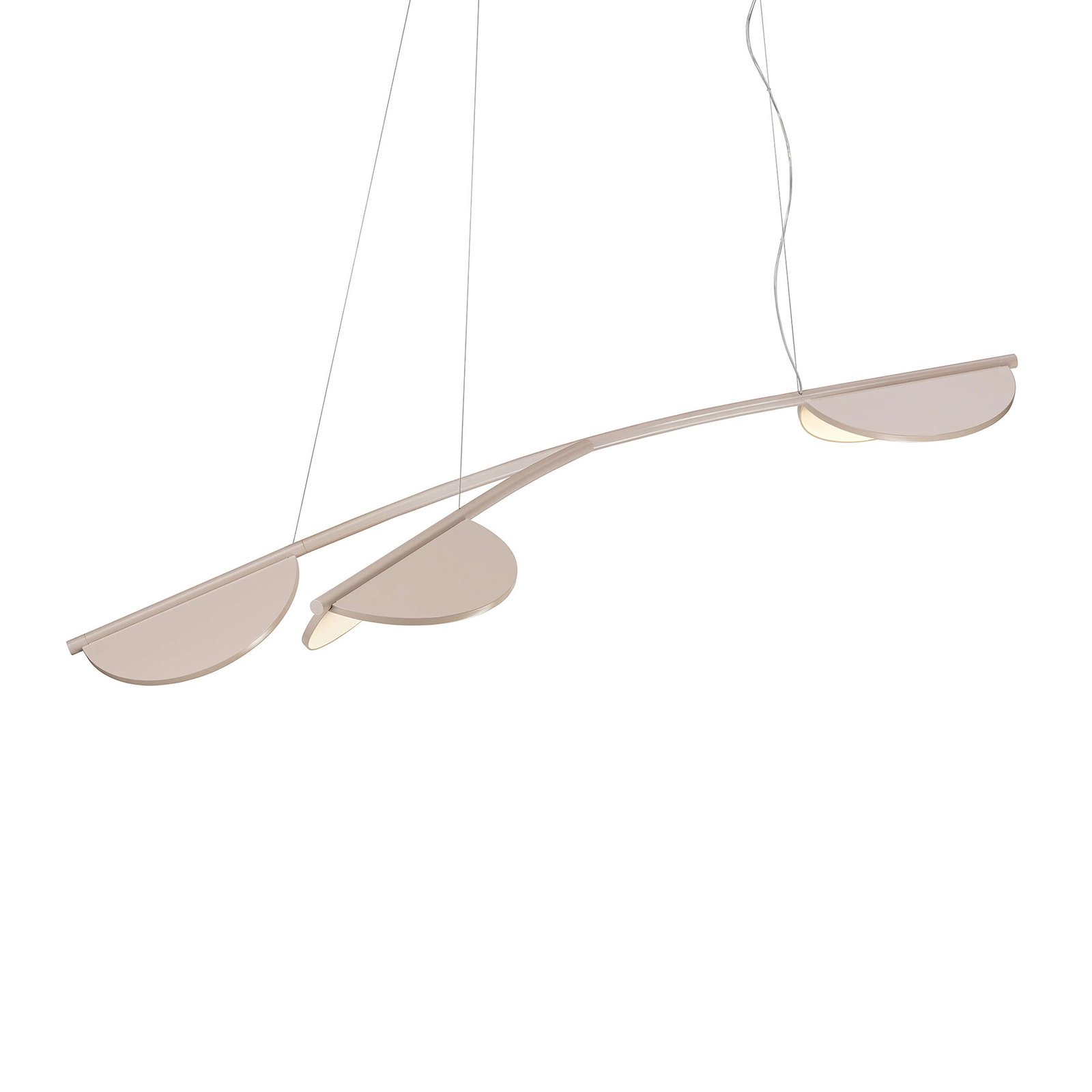 FLOS Almendra Organic hanging light, three-bulb