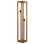 Square floor lamp made of bamboo