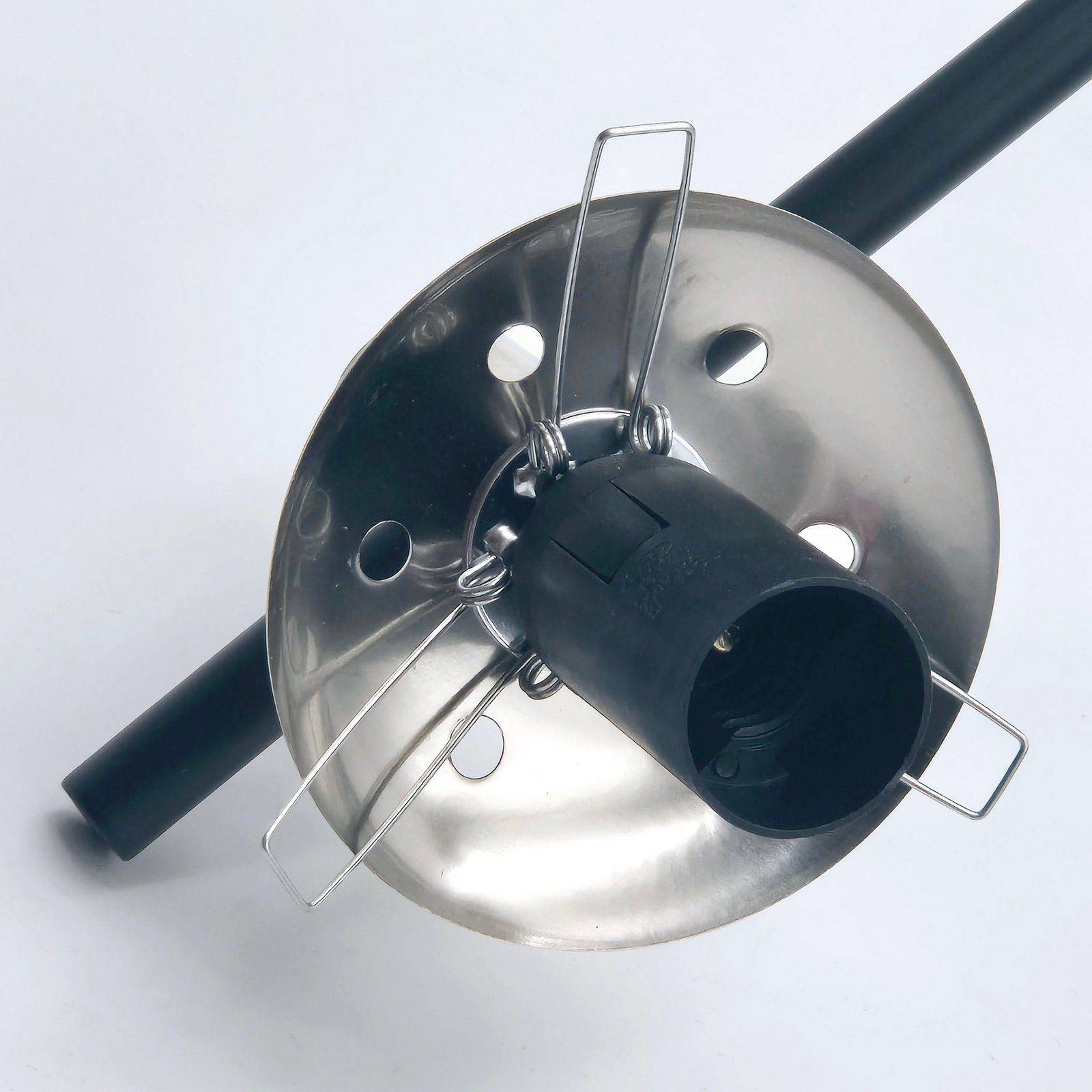 Deckenlampe Lilou, Ø 53cm, rauchgrau, Glas/Metall, 6-flg.