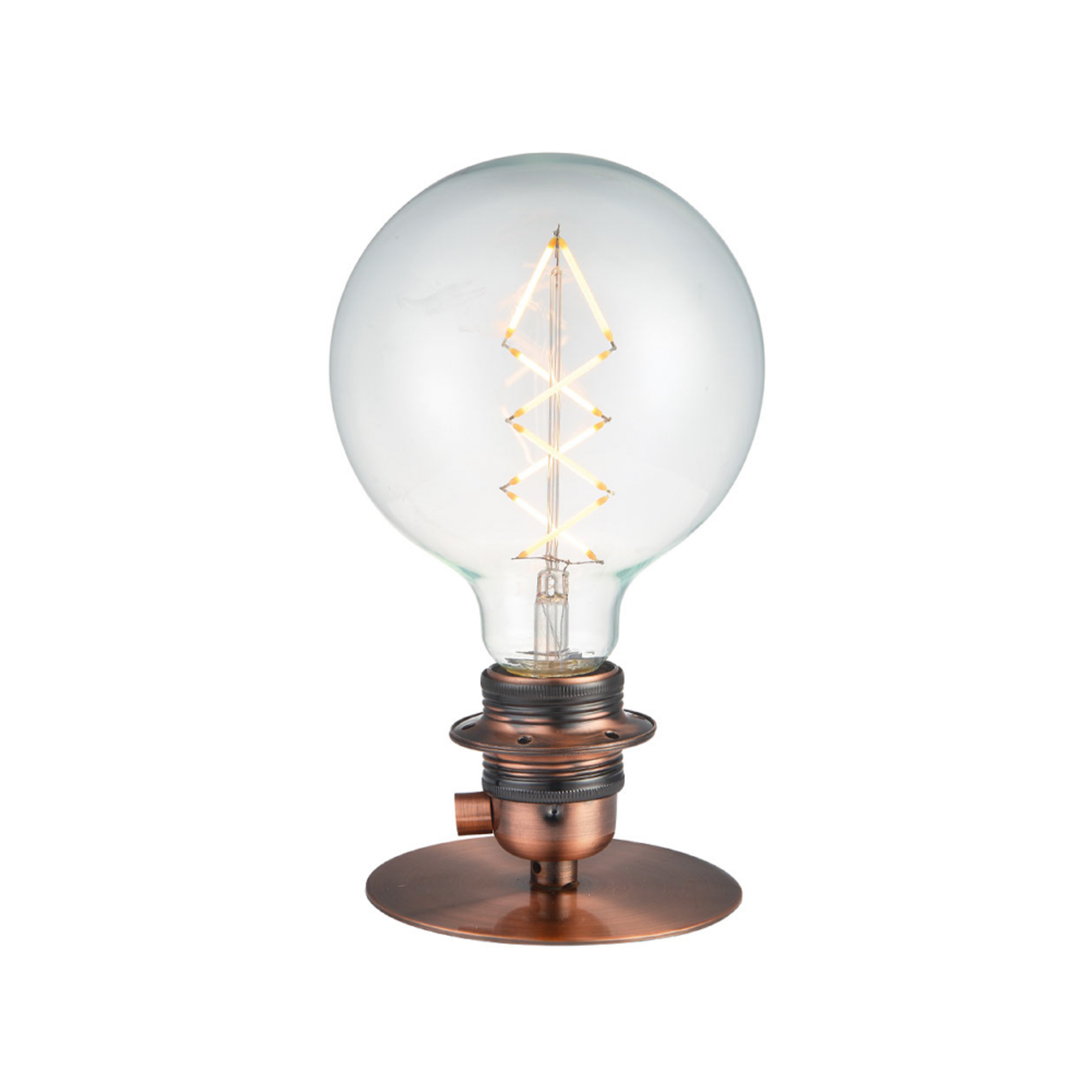 COMBI bordlampe, antik kobber, Ø 11 cm, metal – Halo Design